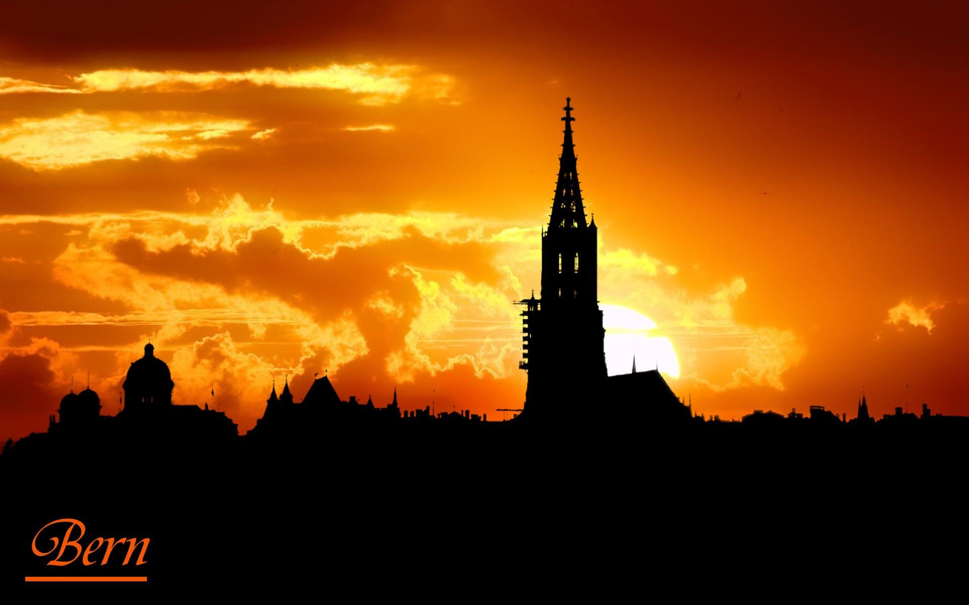 Bern, Skyline, City, Sunset, Sunrise Wallpapers HD / Desktop and