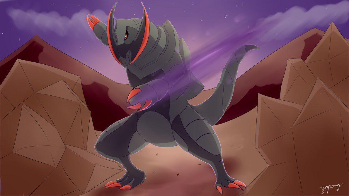 Shiny Haxorus uses Dragon Claw! by Zaprong