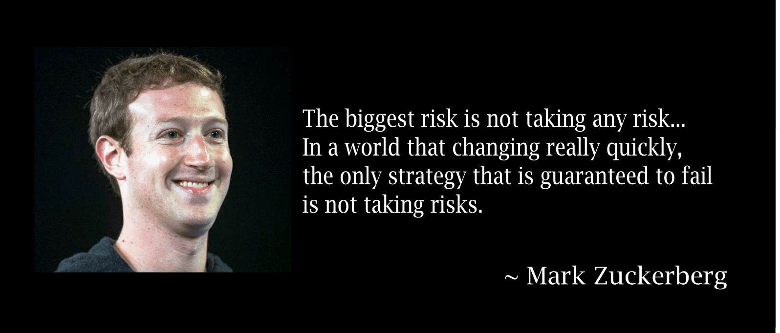 Mark Zuckerberg Inspiring Quotes Image on Entrepreneurship