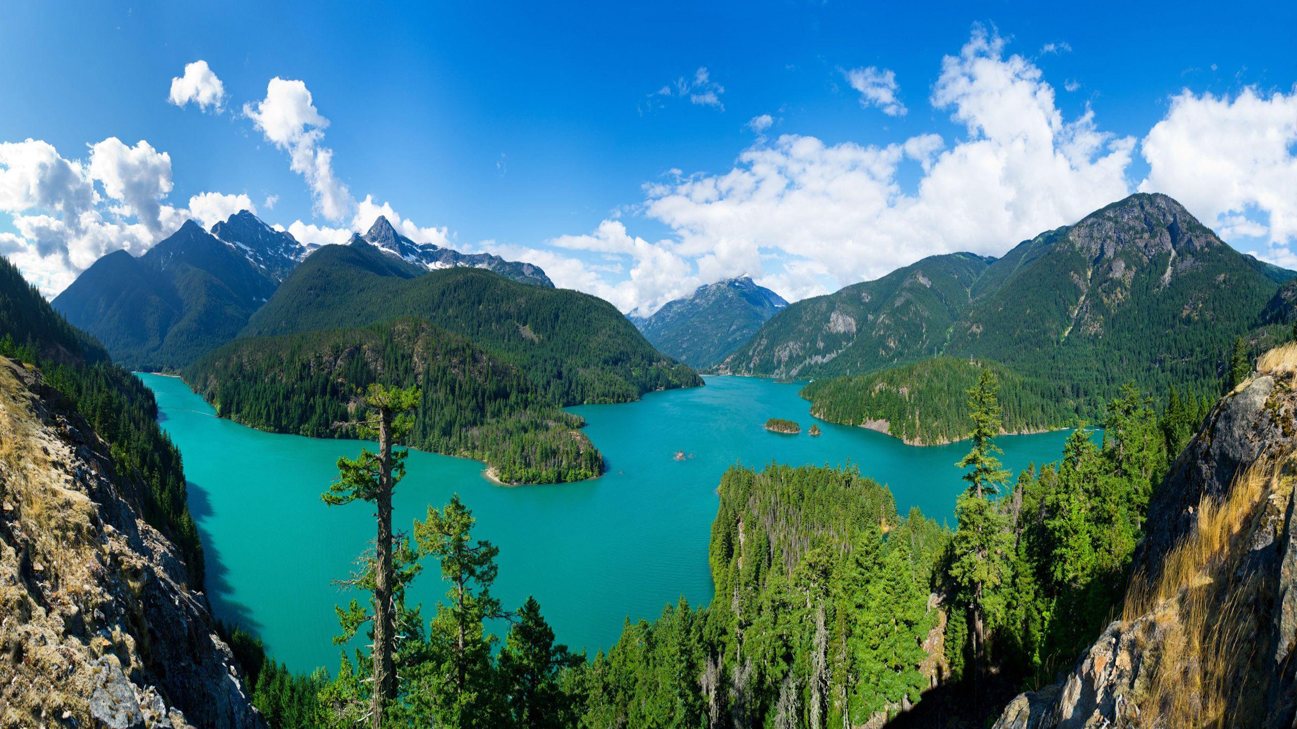 Diablo Lake North Cascades National Park Washington Usa Mountain