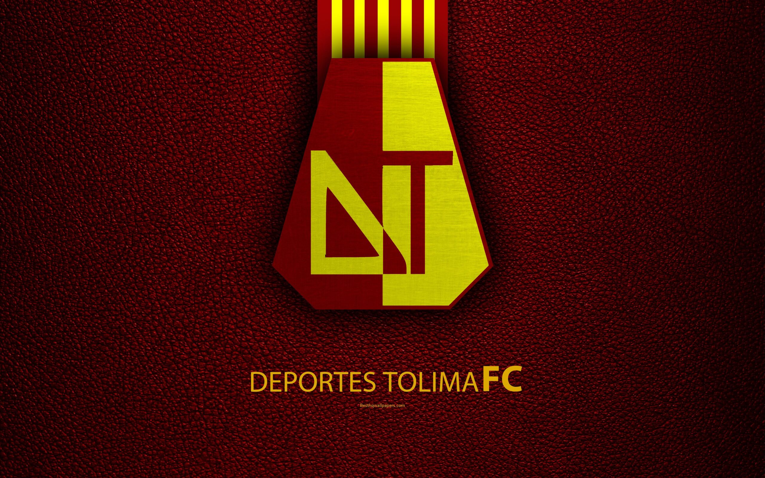 Download wallpapers Club Deportes Tolima, 4k, leather texture, logo