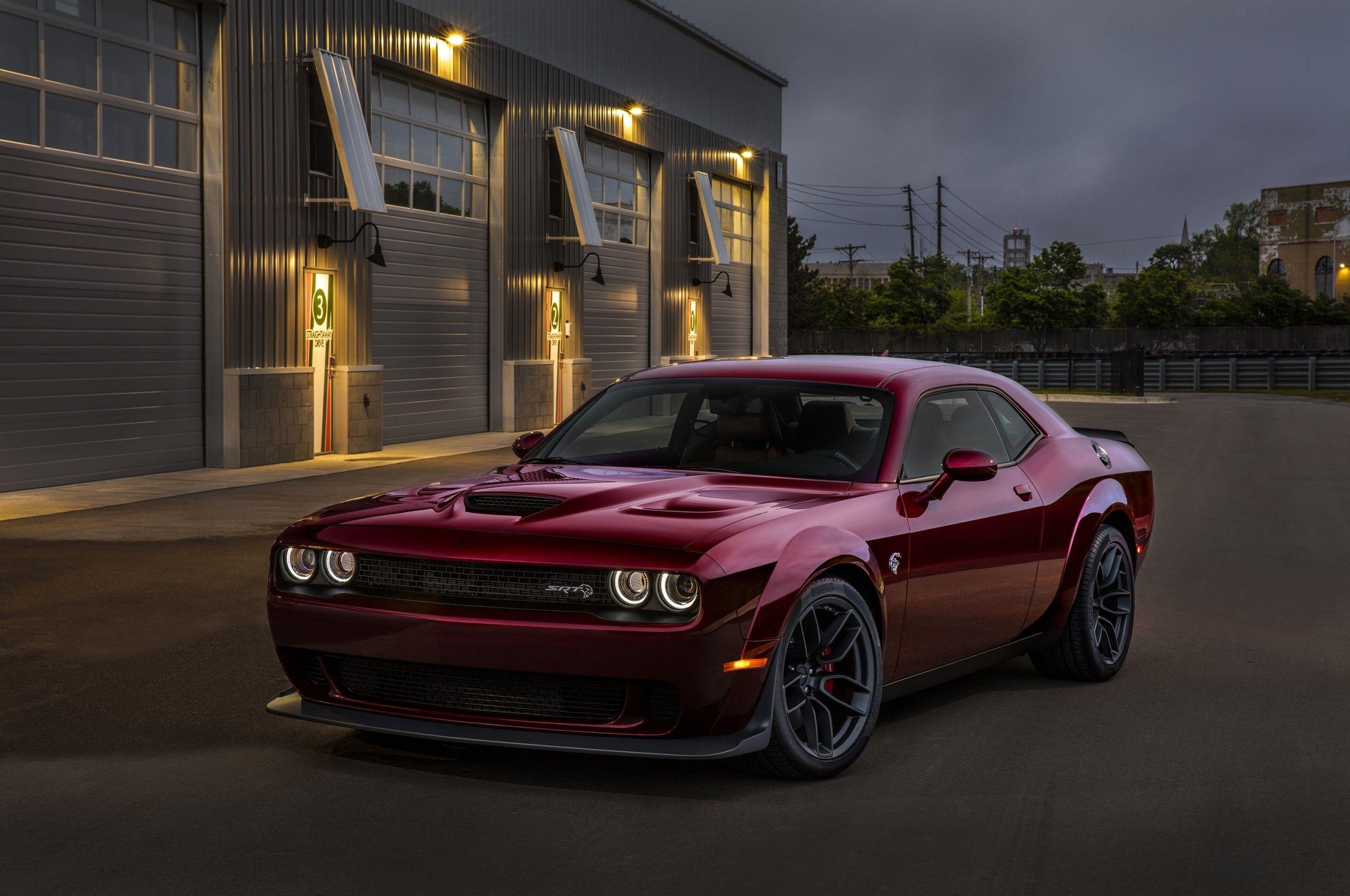 Download Dodge Challenger, Red, Muscle, Cars Wallpapers