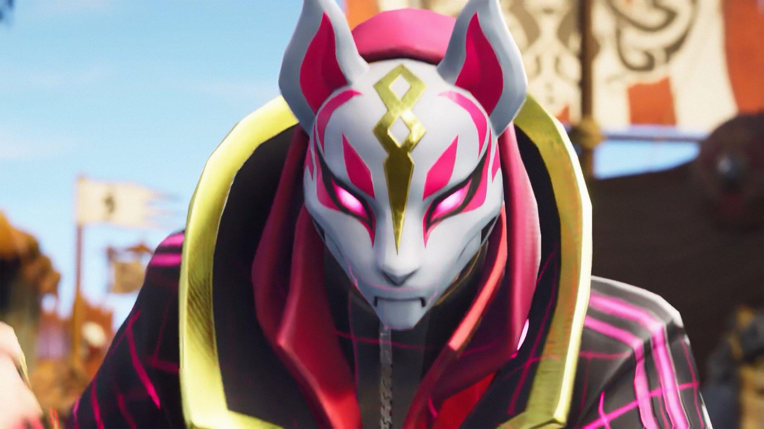 Drift, Kitsune Mask, Fortnite Battle Royale, Video Game,