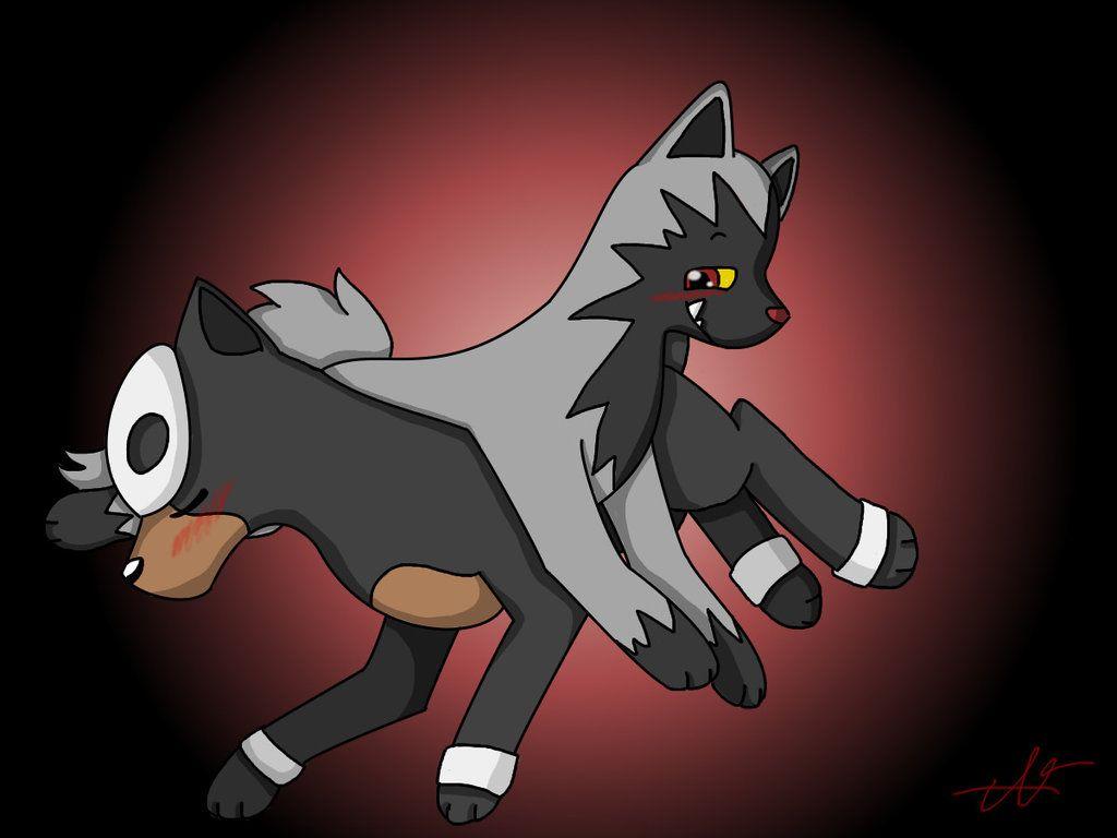 Houndour And Poochyena by Gasha