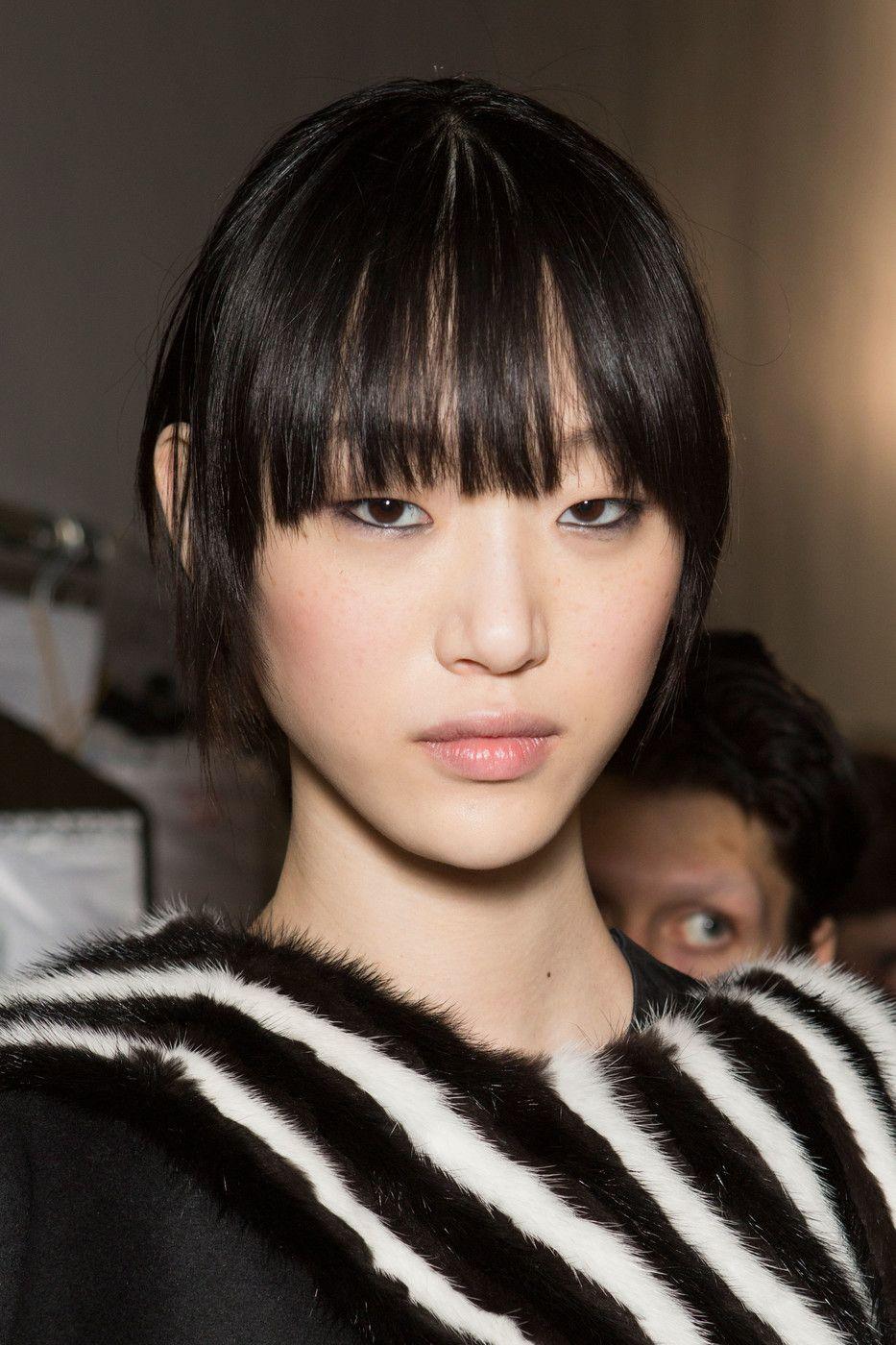 Sora Choi backstage at Sportmax Fall 2016 RTW