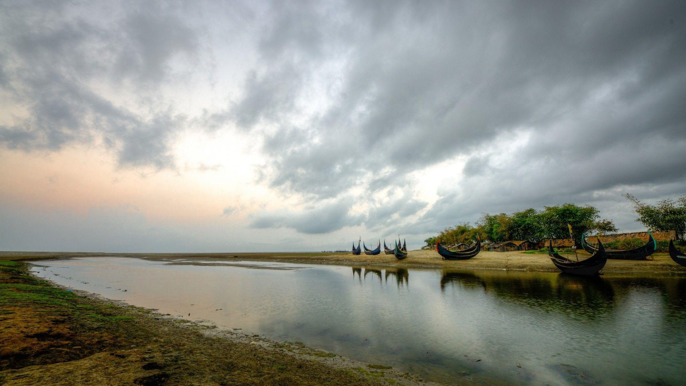 Bangladesh clouds lakes landscapes nature wallpapers