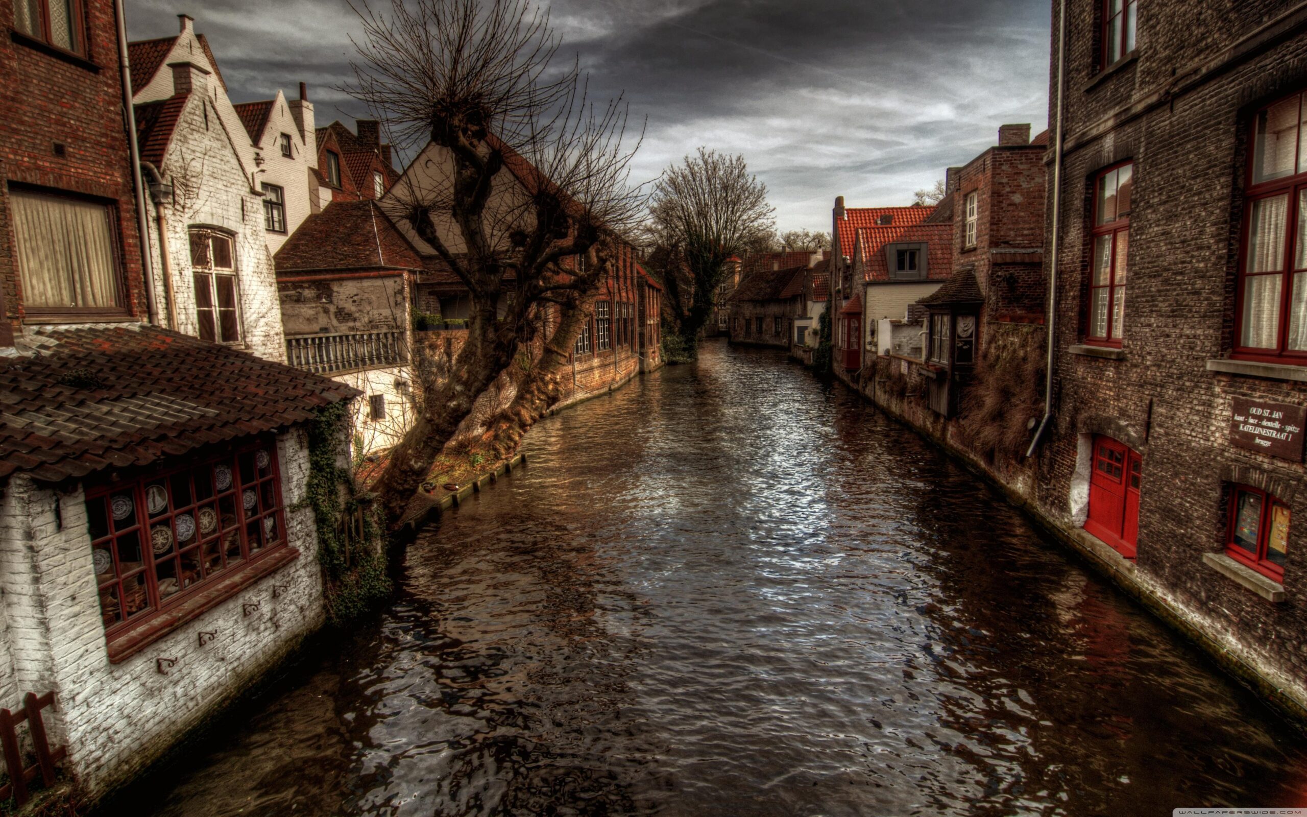 A Canal In Bruges ❤ 4K HD Desktop Wallpapers for 4K Ultra HD TV