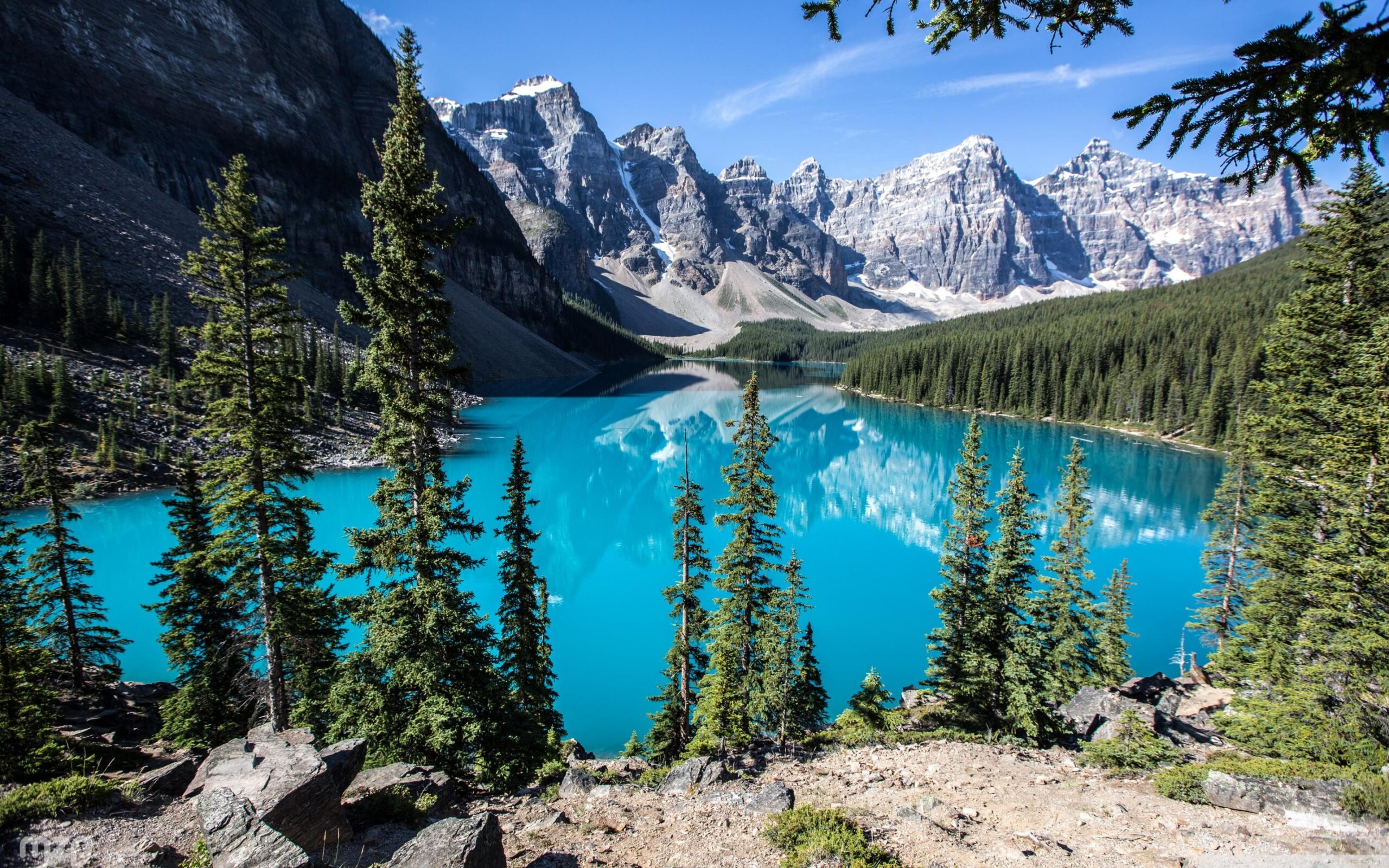 Moraine Lake, Banff National Park, Alberta, Canada ❤ 4K HD Desktop