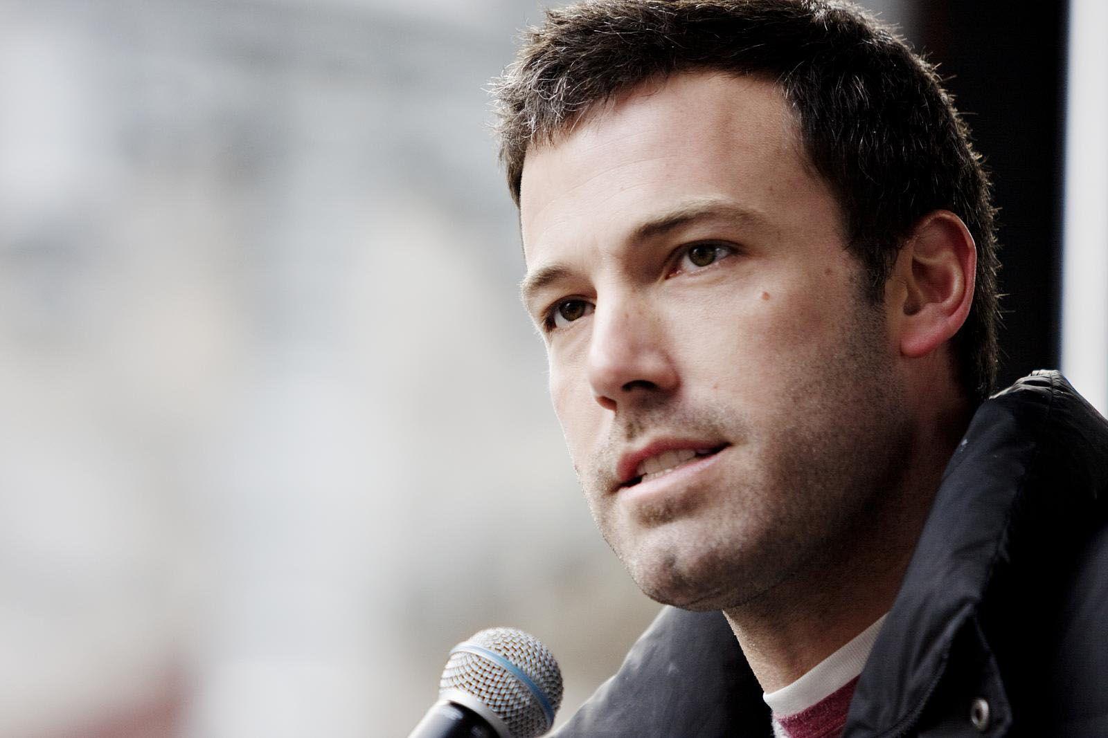 Ben Affleck on microphone