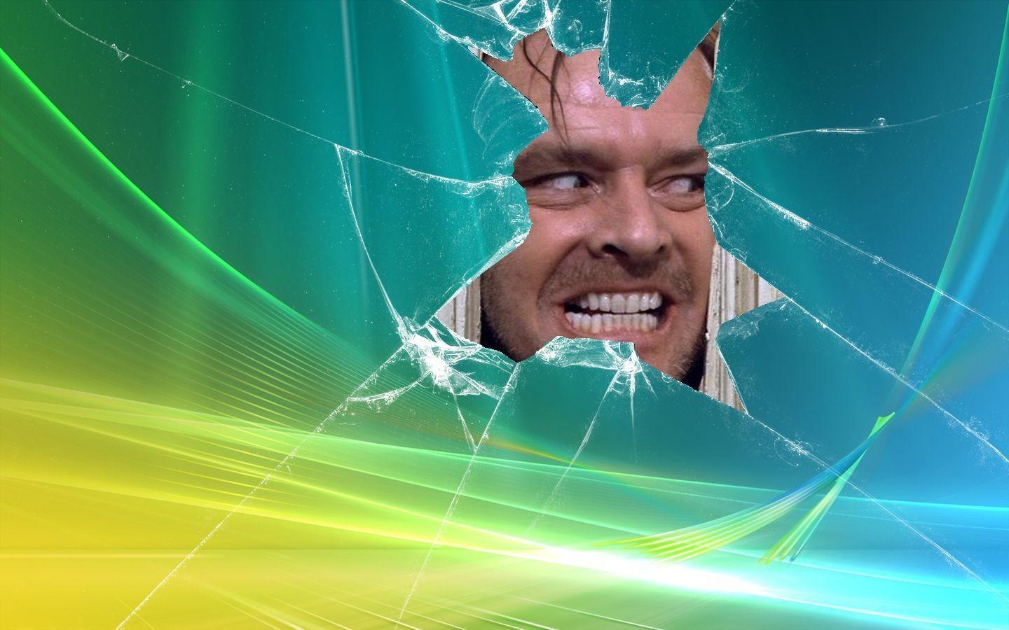 Vista The Shining Jack Nicholson Broken hd wallpapers #