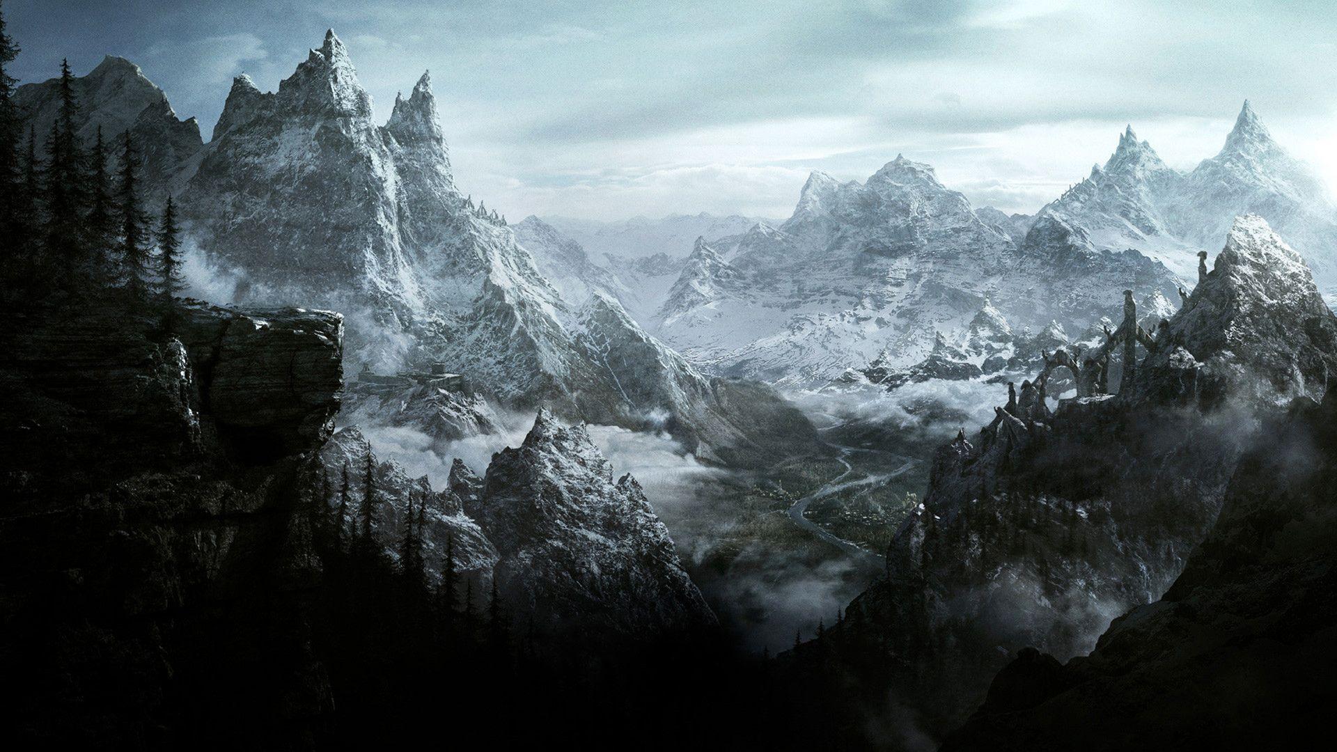 The Elder Scrolls V: Skyrim by artfall. Wallpapers based on