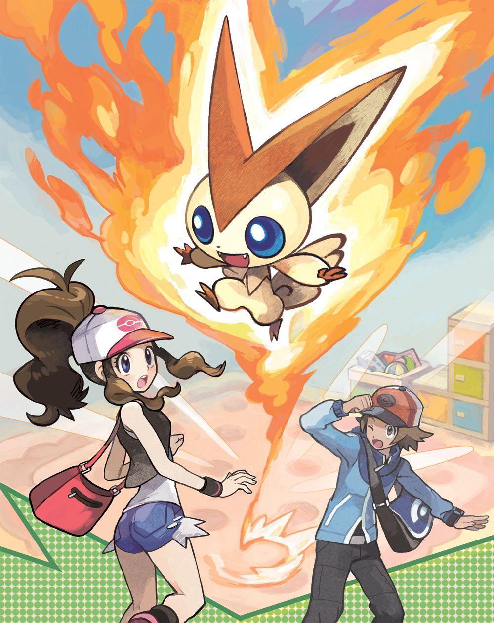 Pokemon Generation V Heroine image Victini promo image HD wallpapers