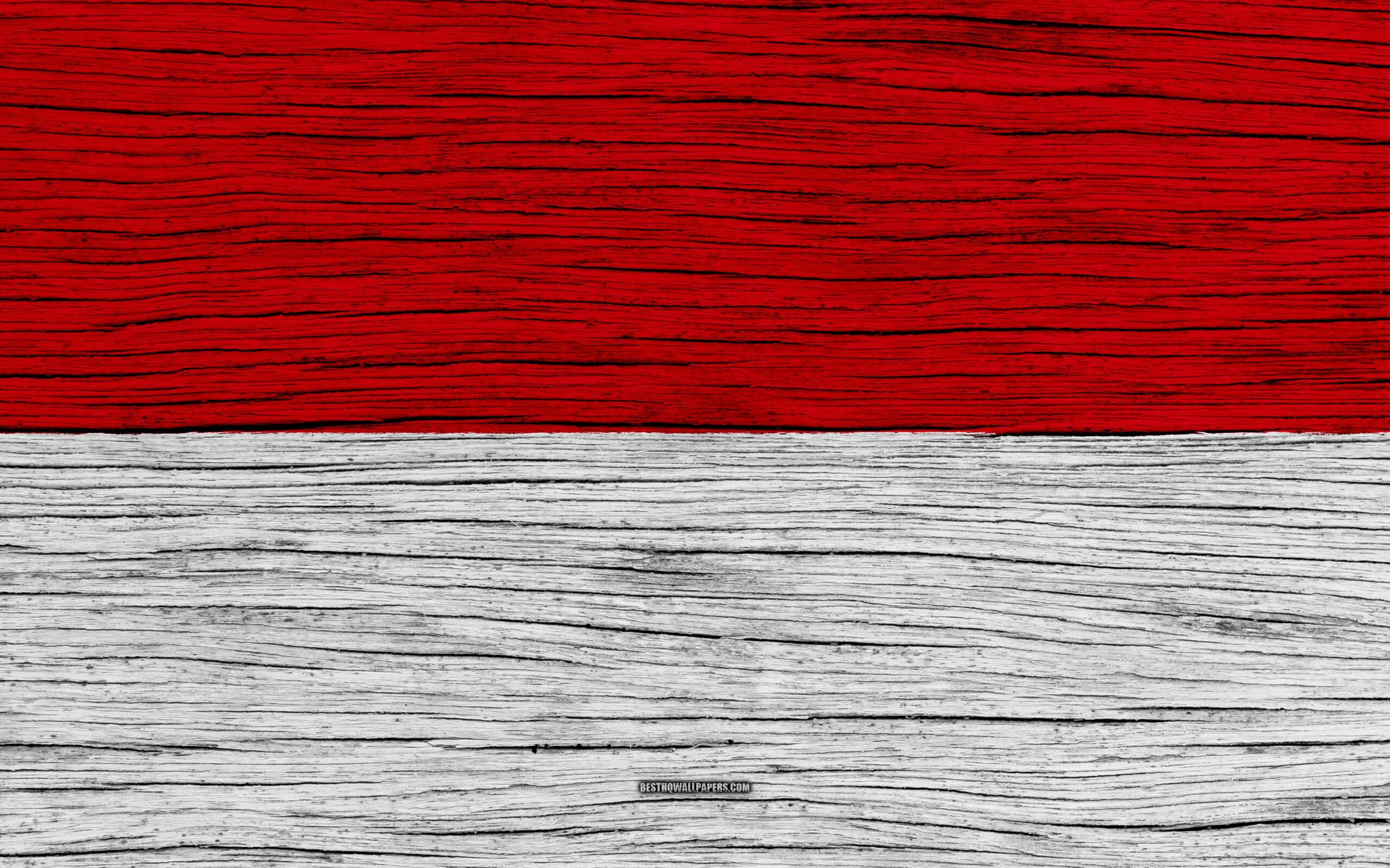 Download wallpapers Flag of Monaco, 4k, Europe, wooden texture