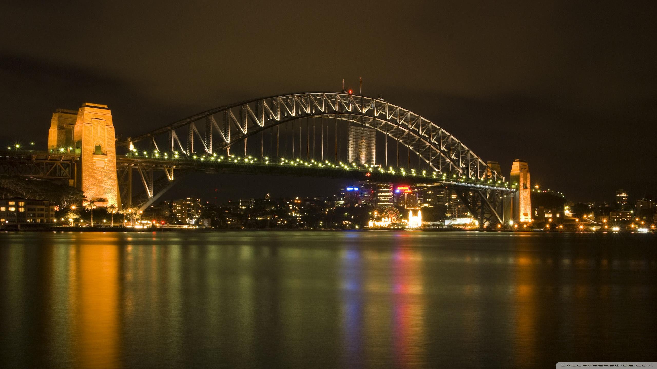 Sydney Harbour Bridge At Night ❤ 4K HD Desktop Wallpapers for 4K