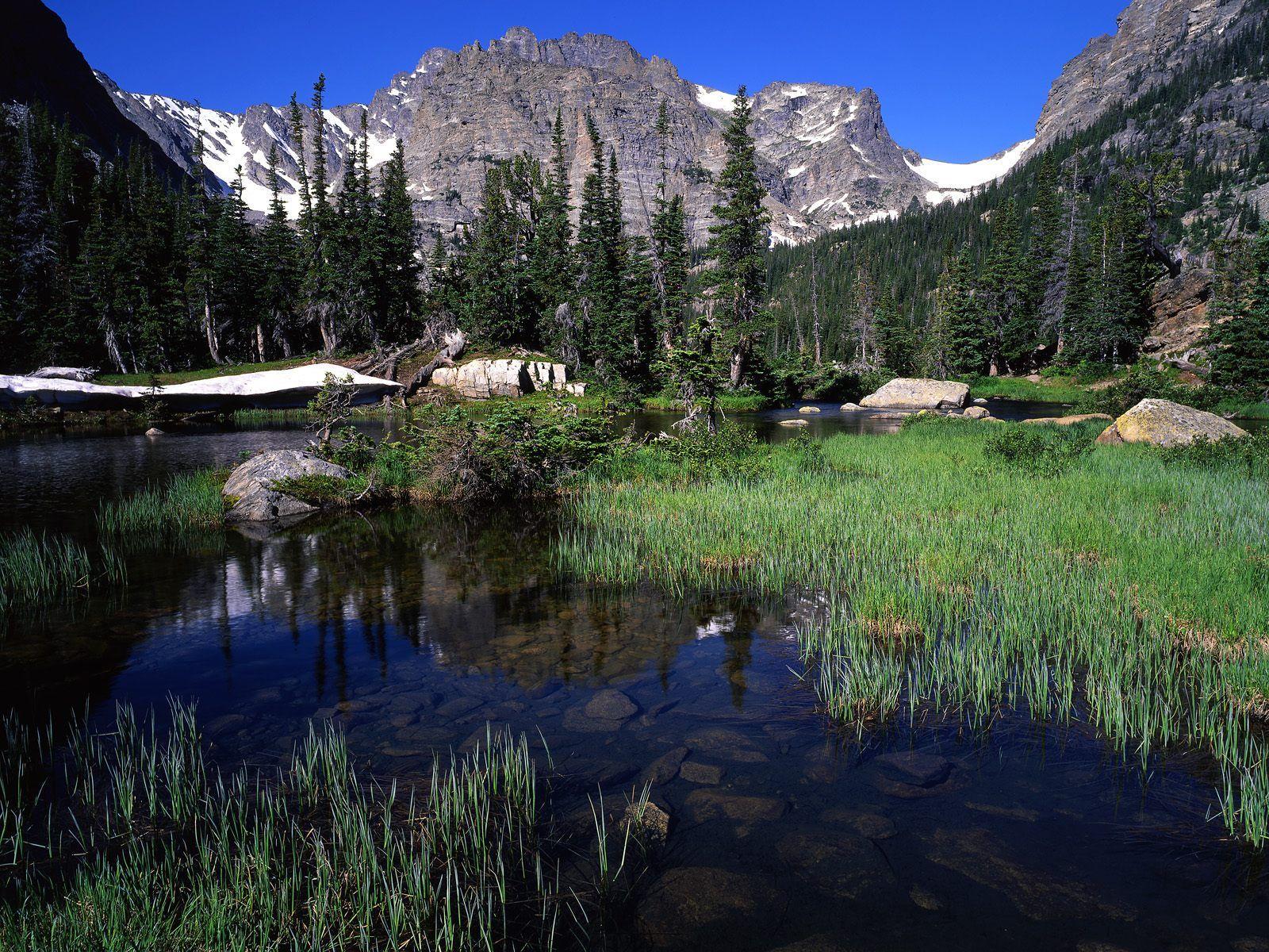 The Loch Below Andrews Glacier Rocky Mountain National Park