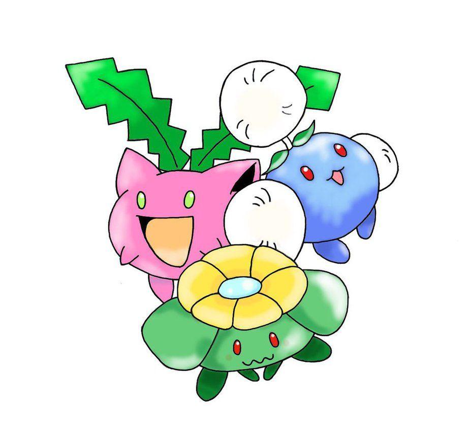 Hoppip, Skiploom and Jumpluff by Leehaa