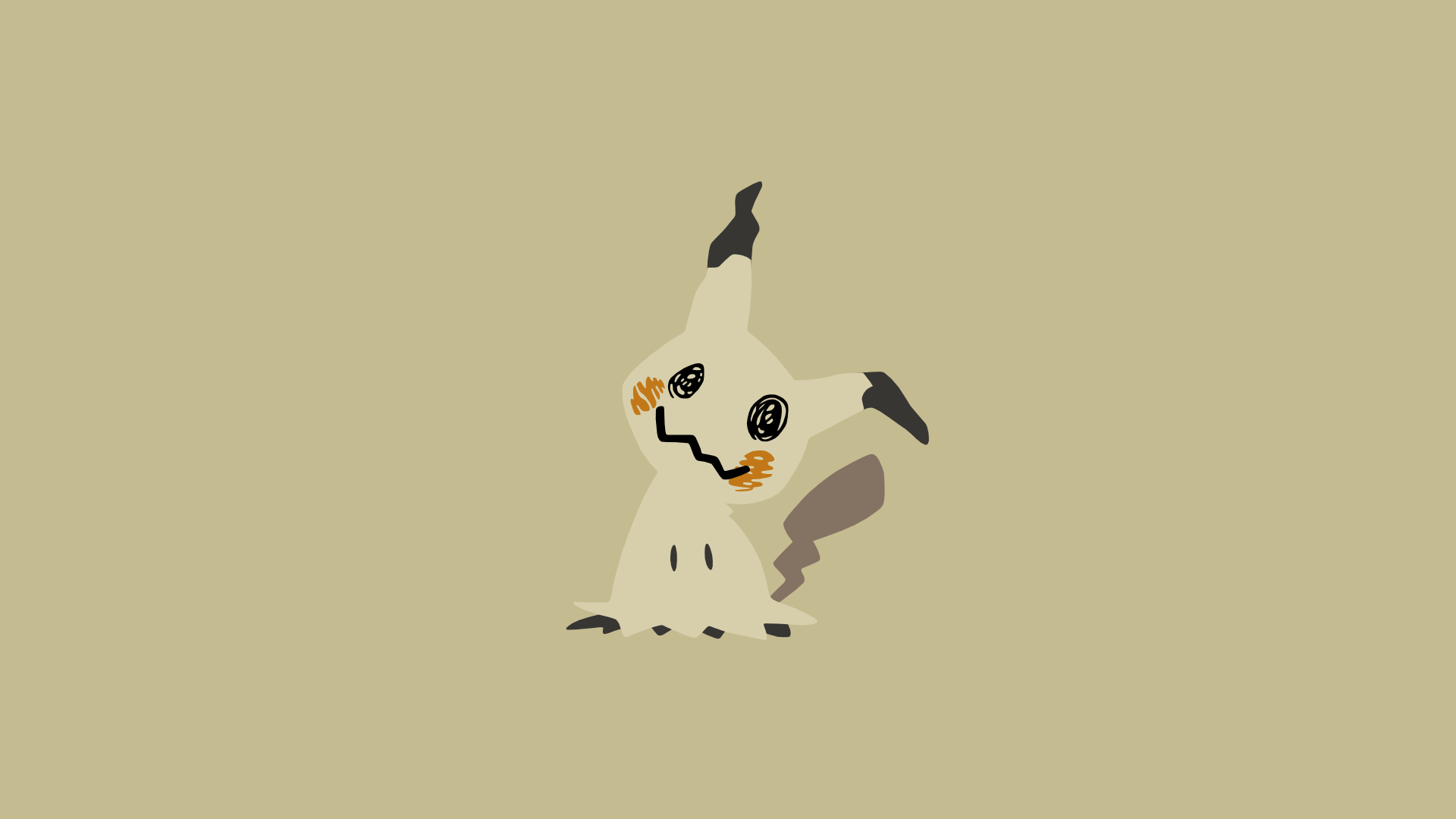 Minimalistic Wallpaper: Mimikyu