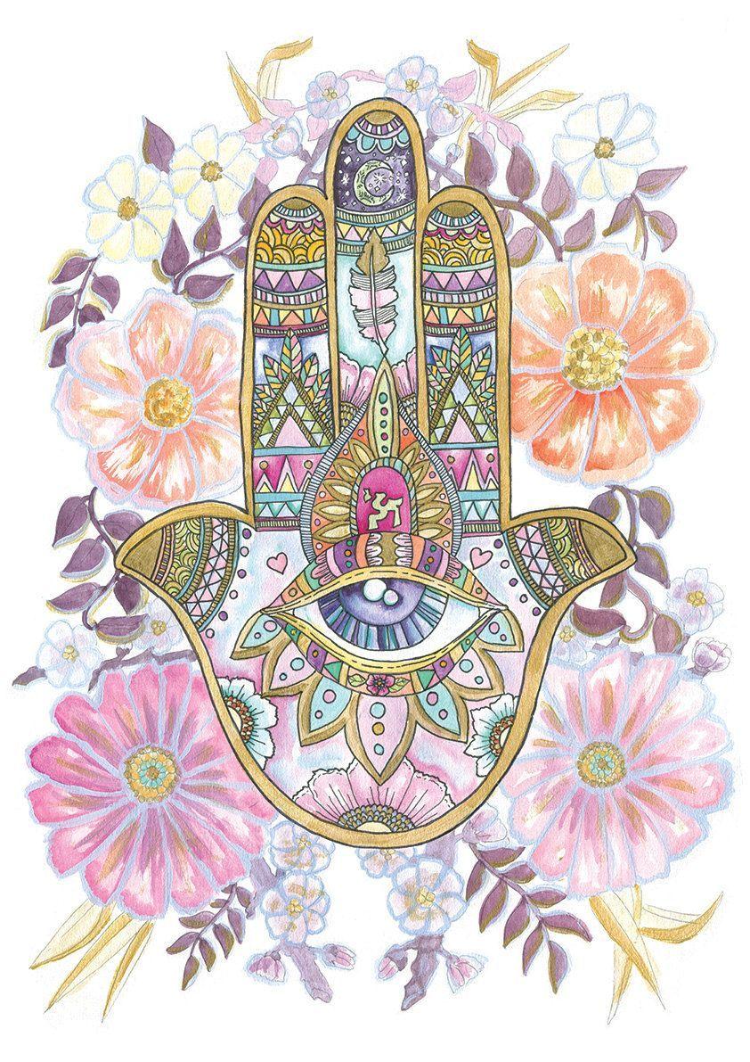 Hamsa the Protector por BirdBlackEmporium en Etsy