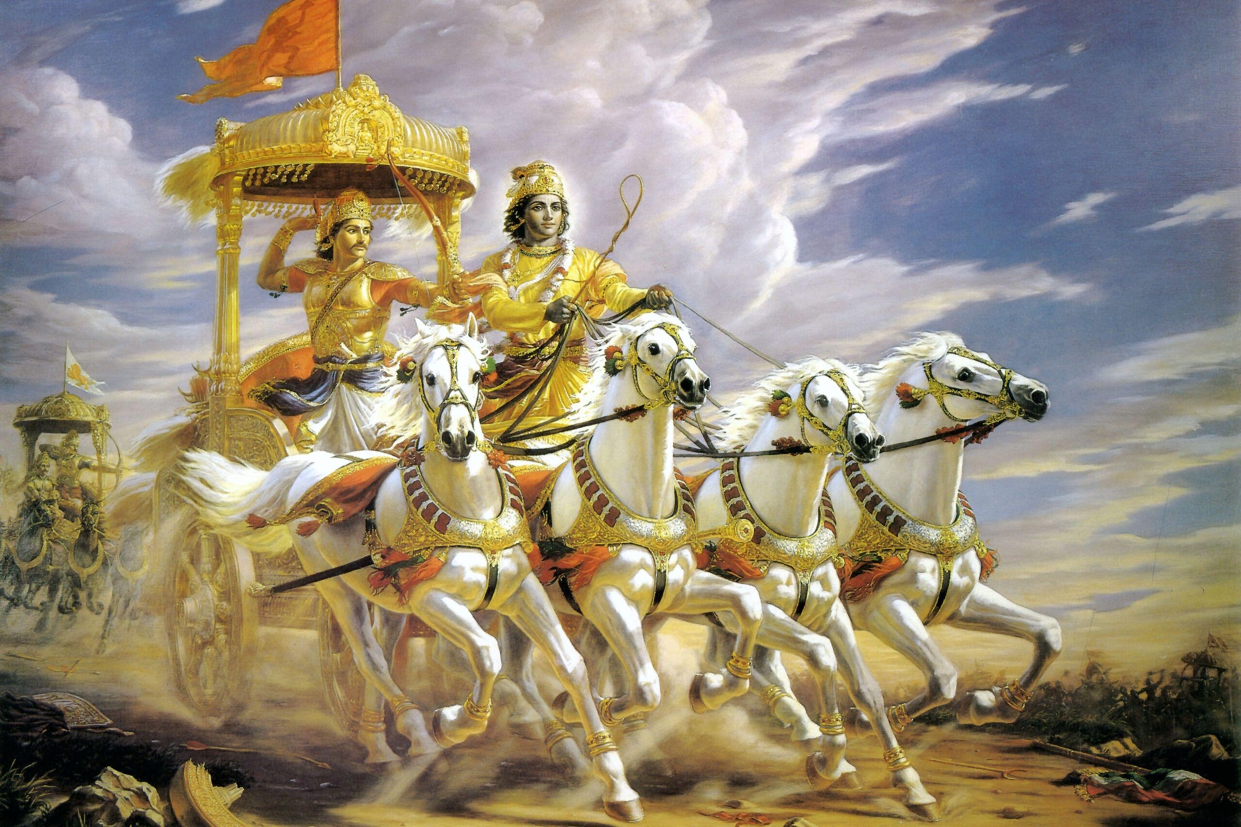 krishna arjuna mahabharat wallpapers High Quality