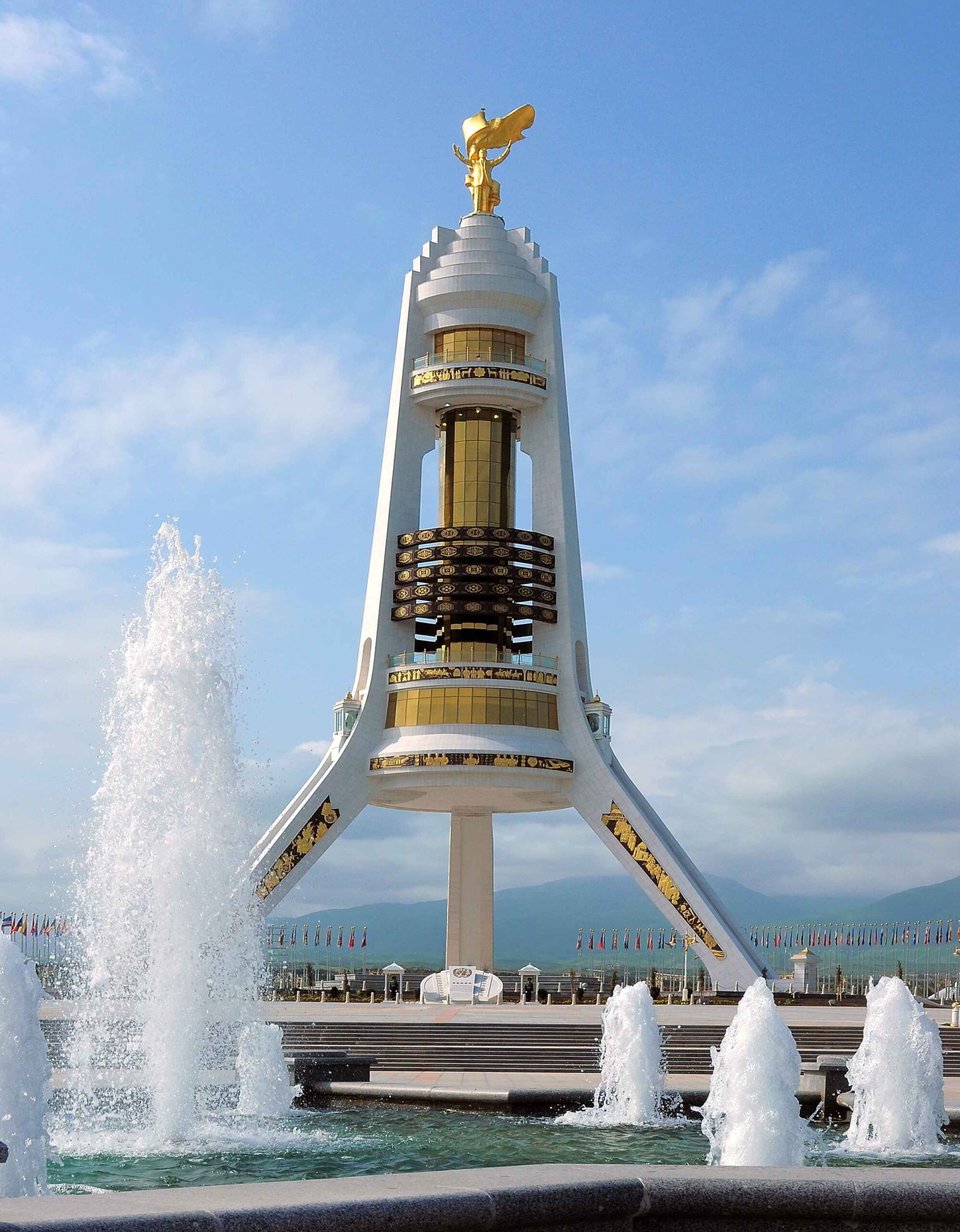 Uch Ayak Freedom Tower City Turkmenistan wallpapers and image