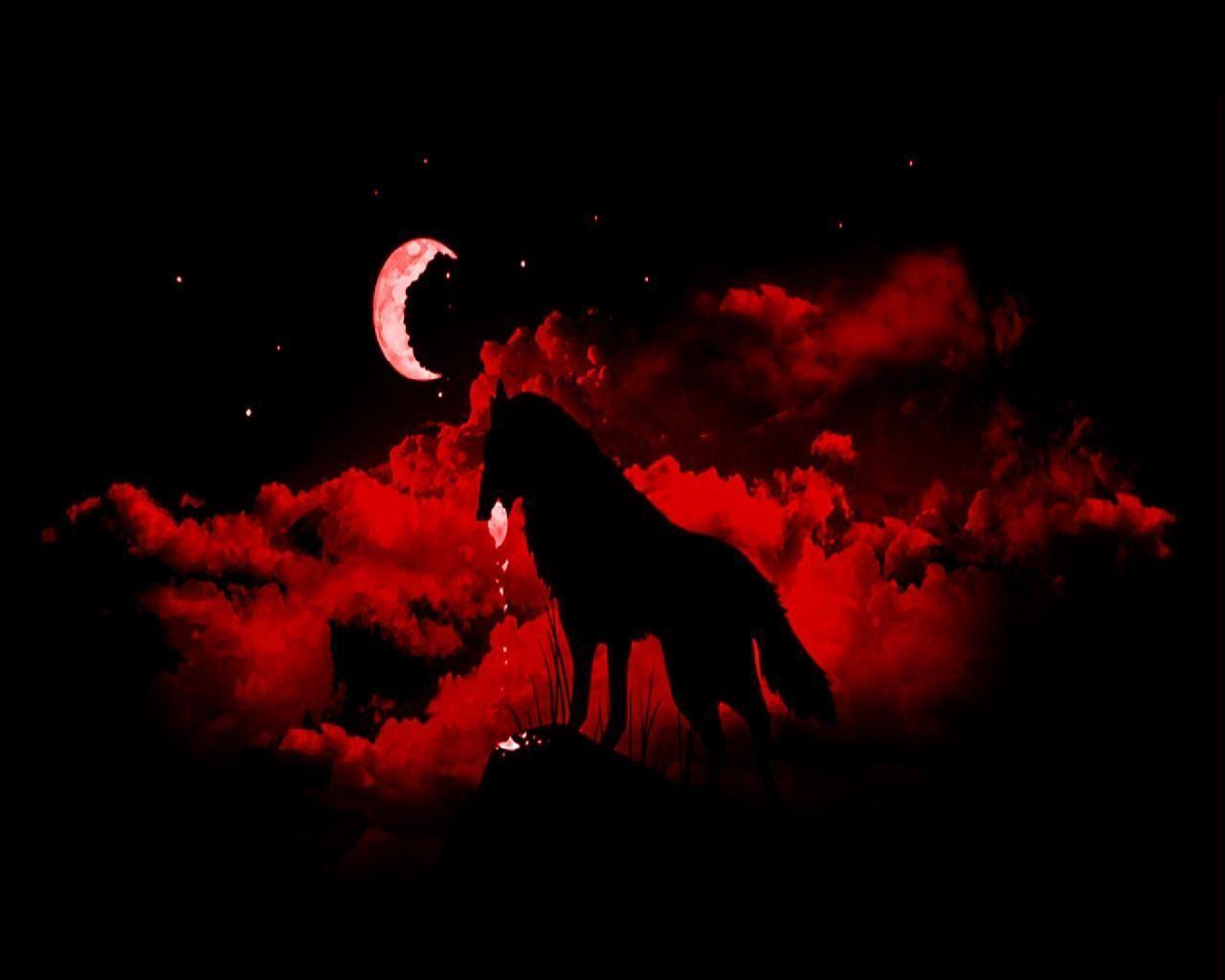 UNDER A RED MOON WALLPAPER