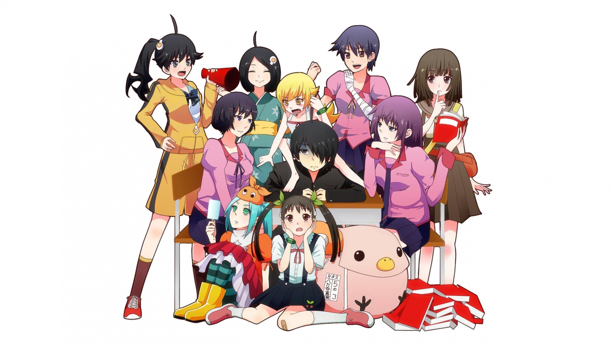 Download Bakemonogatari, Mayoi Hachikuji, Araragi Koyomi