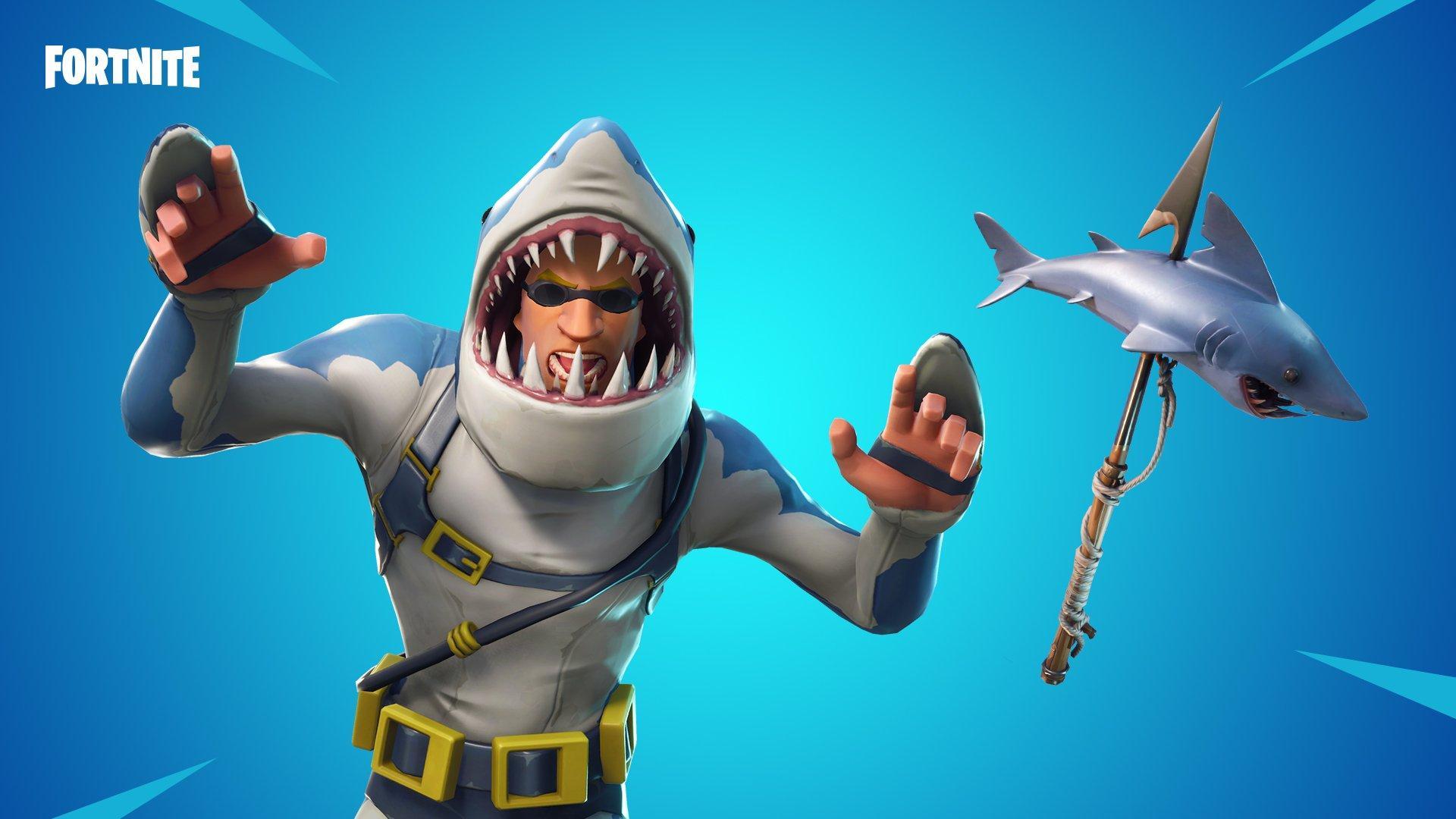 Check Out Fortnite’s New Legendary Shark Skin: ‘Chomp Sr’