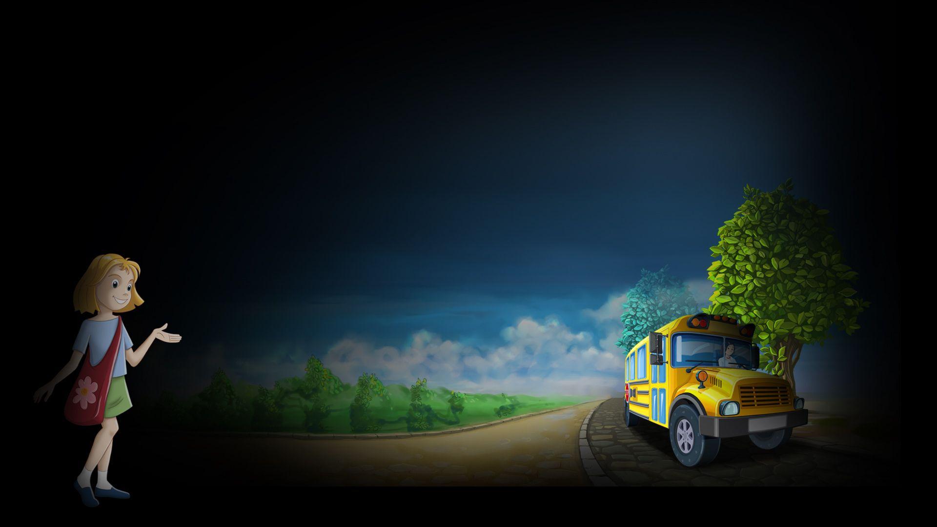 School Bus Fun Full HD Wallpapers and Backgrounds Image