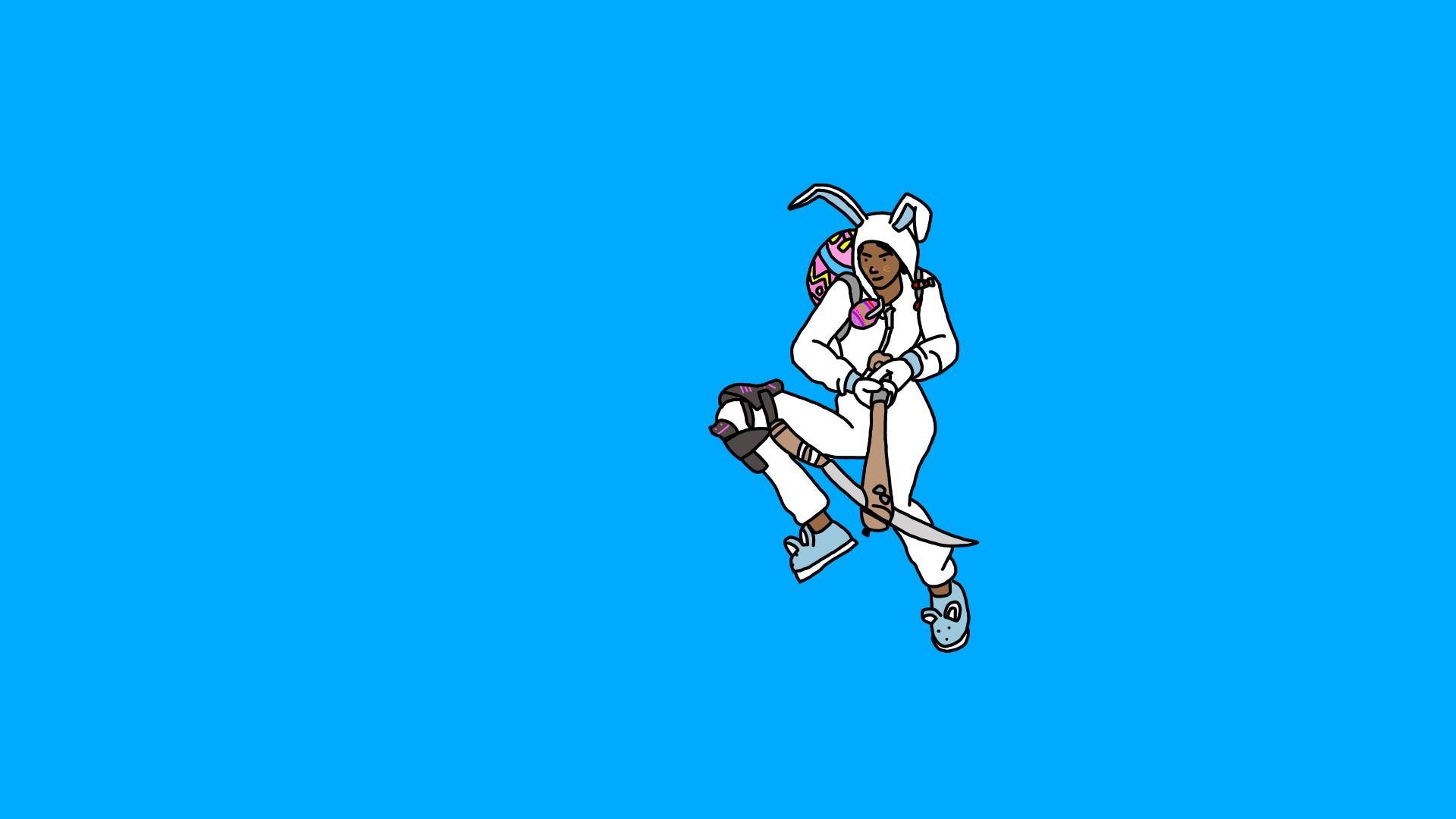 Blue Edition ~ Bunny Brawler Wallpapers I made : FortNiteBR