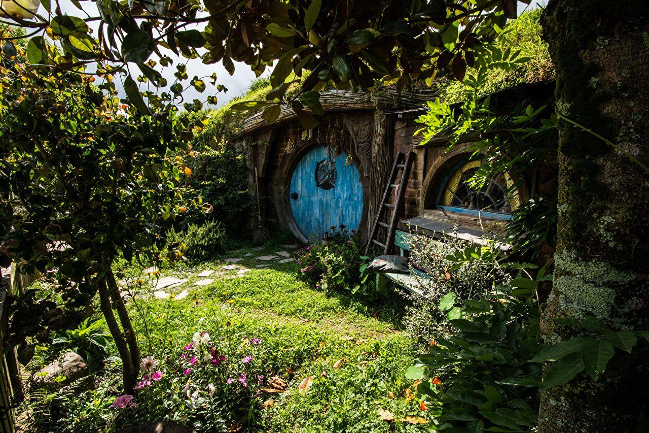 Wallpapers New Zealand Hobbiton Matamata Nature Parks Building