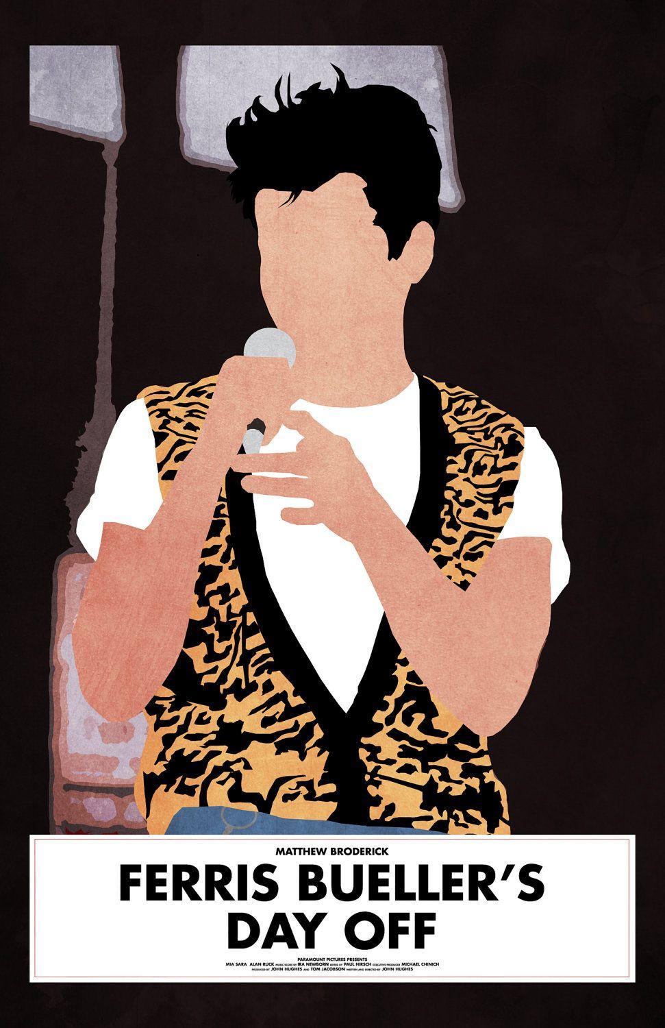 Ferris Bueller’s Day Off 11 x 17 Minimalist Movie Poster