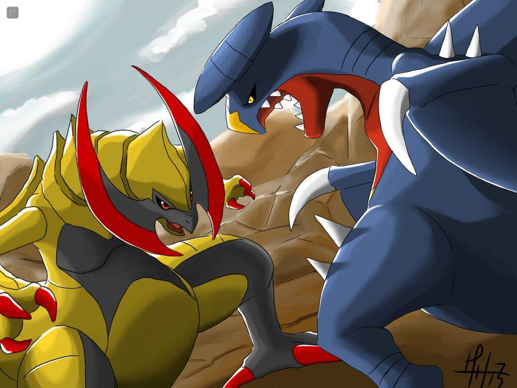 Haxorus vs Garchomp~