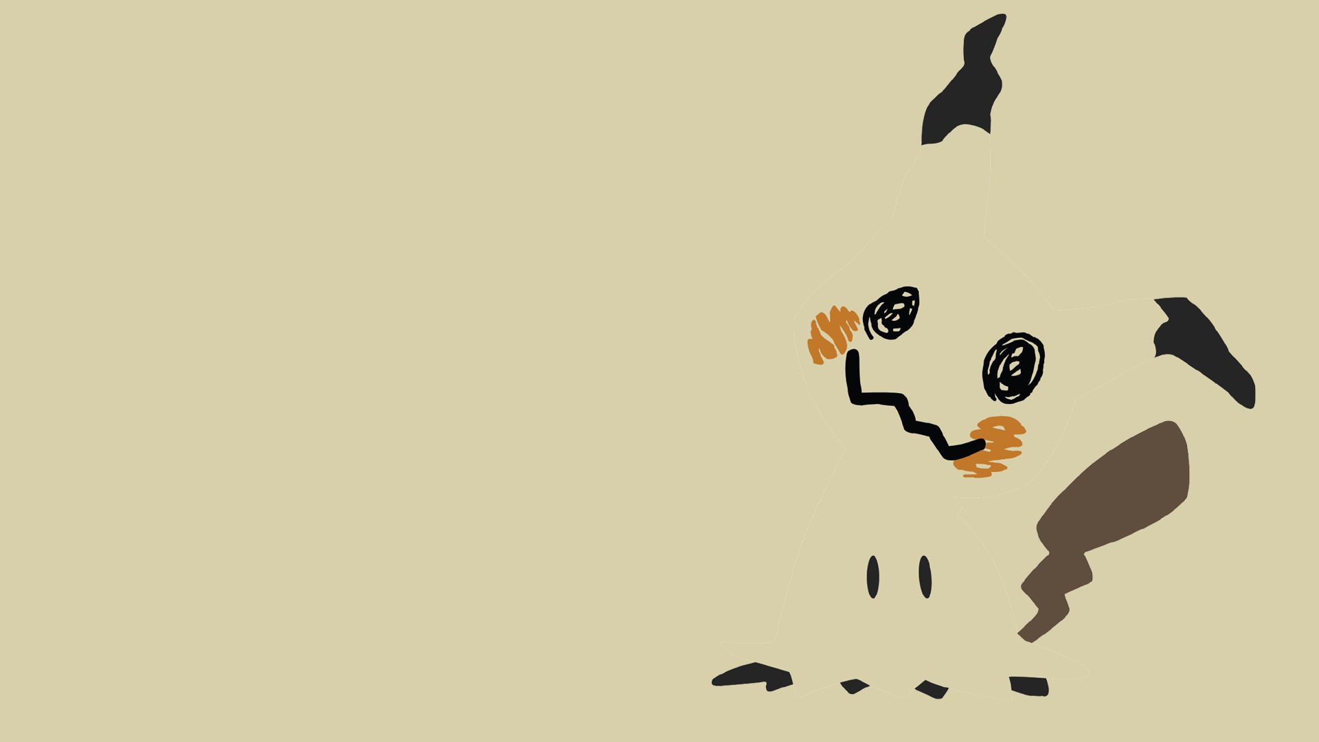 Mimikyu Minimalist Wallpapers