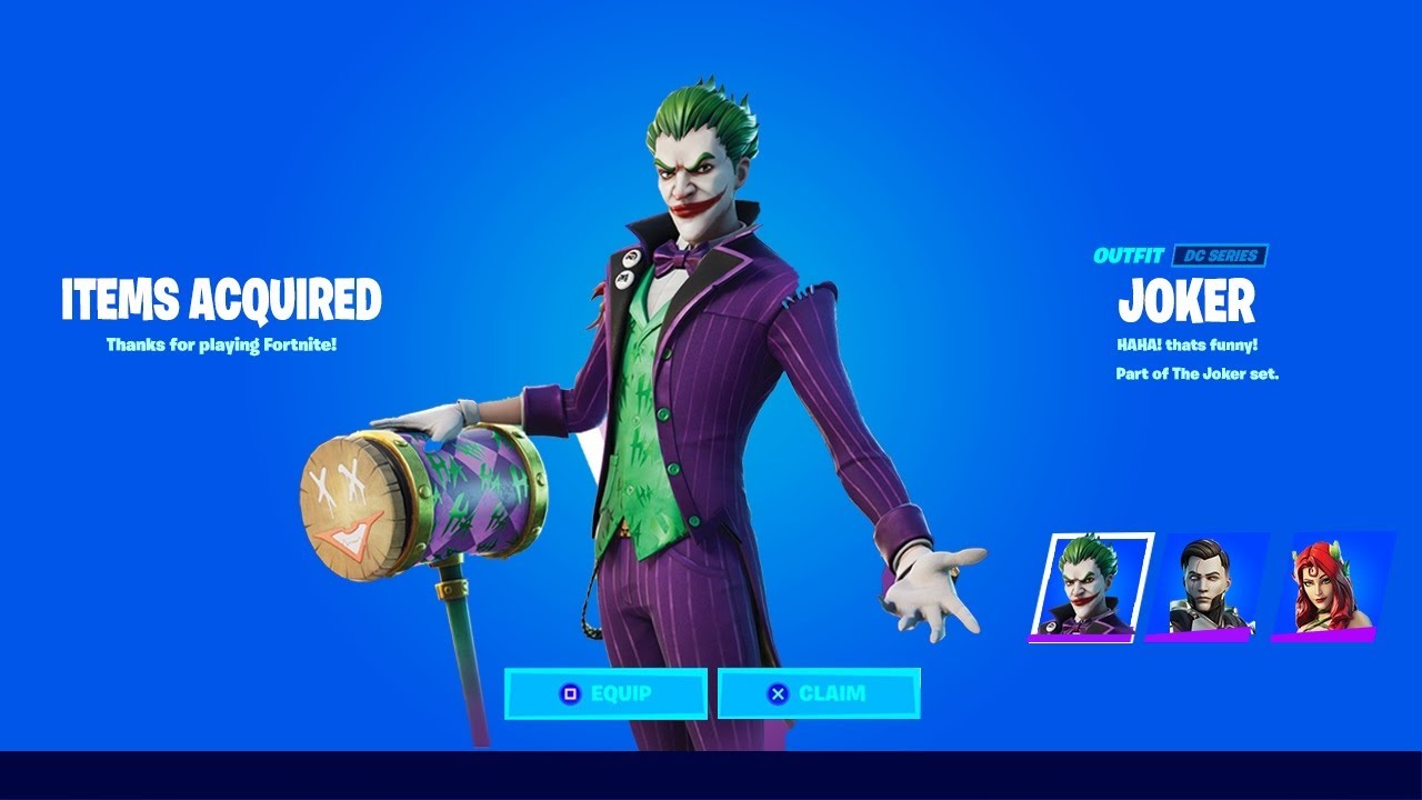 The Joker Fortnite wallpapers