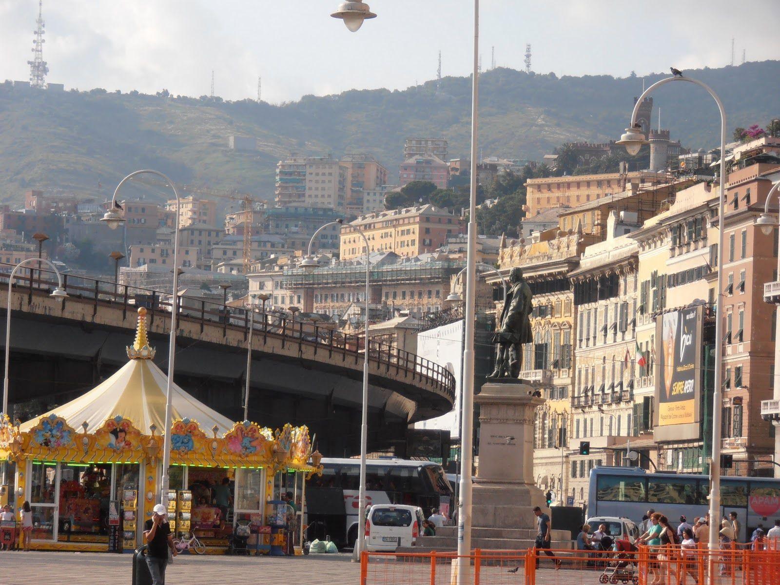 Walking down the street in Genoa, Italy wallpapers and image