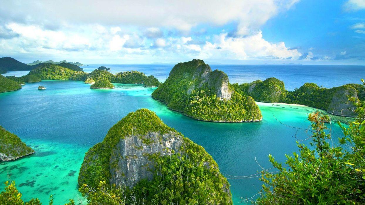 Raja Ampat West Papua Indonesia island sea ocean wallpapers