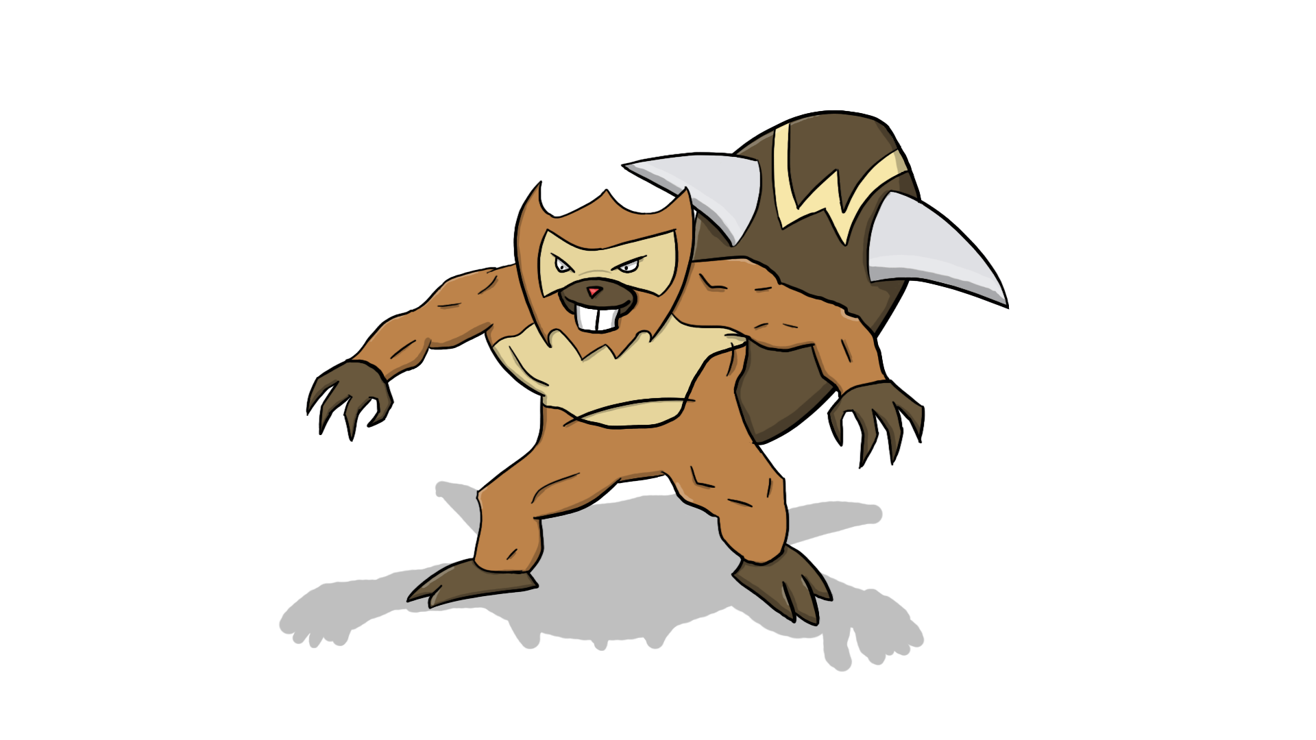 I drew a Mega Bibarel awhile back : pokemon