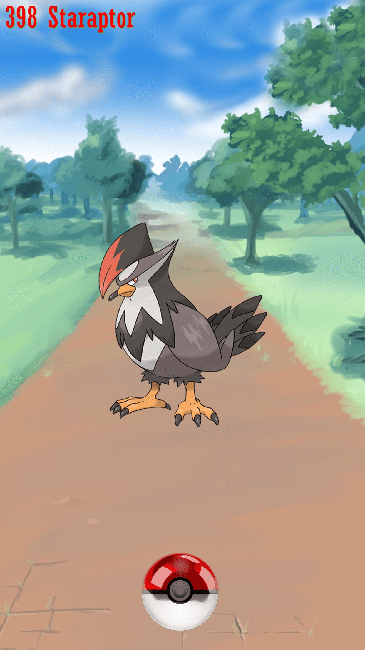 398 Street Pokeball Staraptor