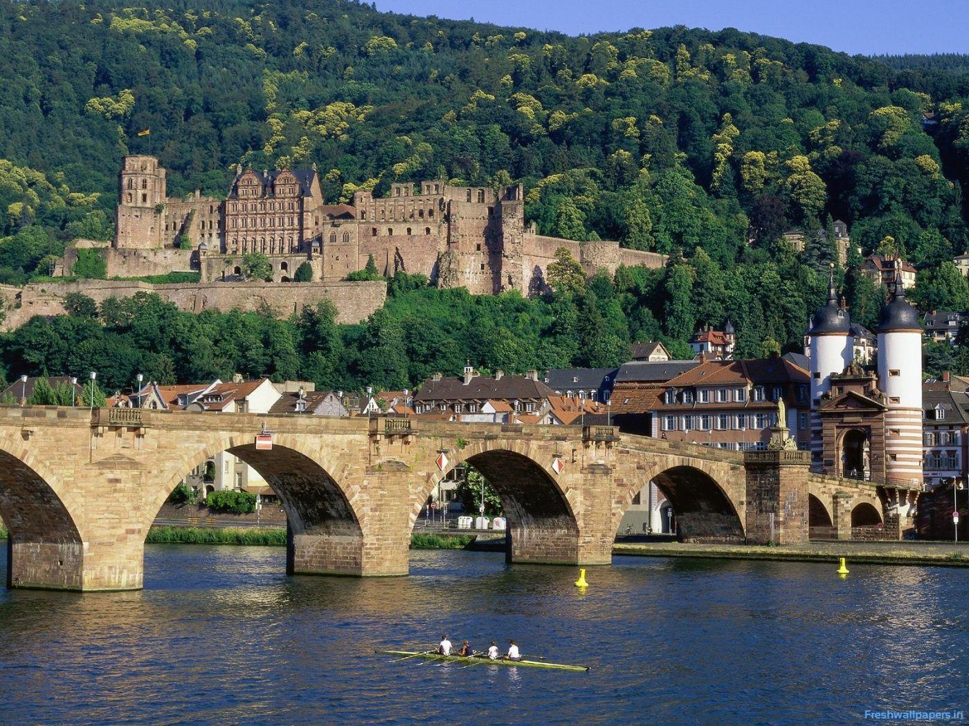 Neckar River, Heidelberg, Germany wallpapers