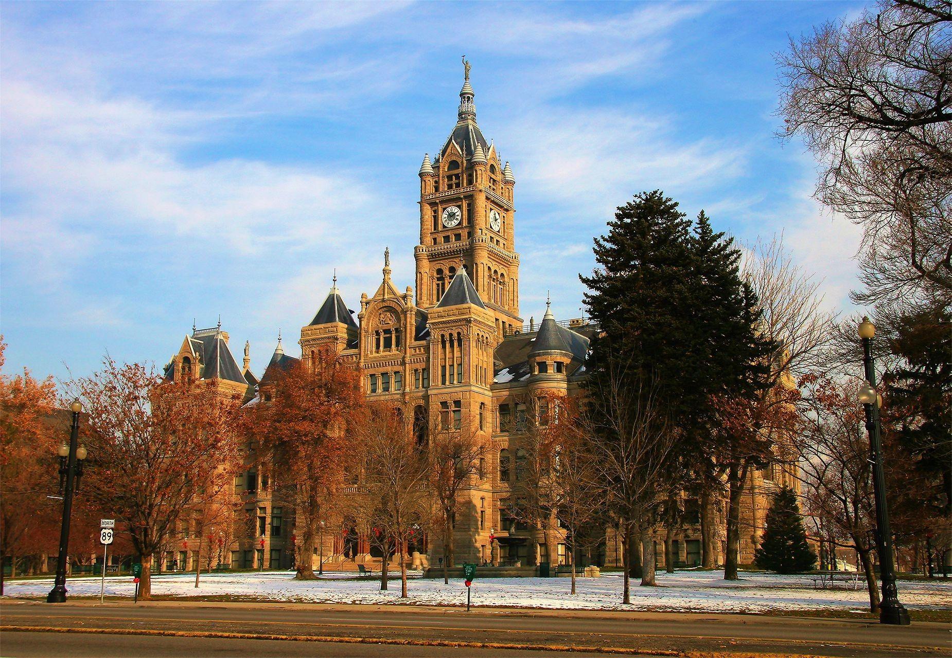 Houses: Salt Lake City County Building Bldg Autumn Usa Colors