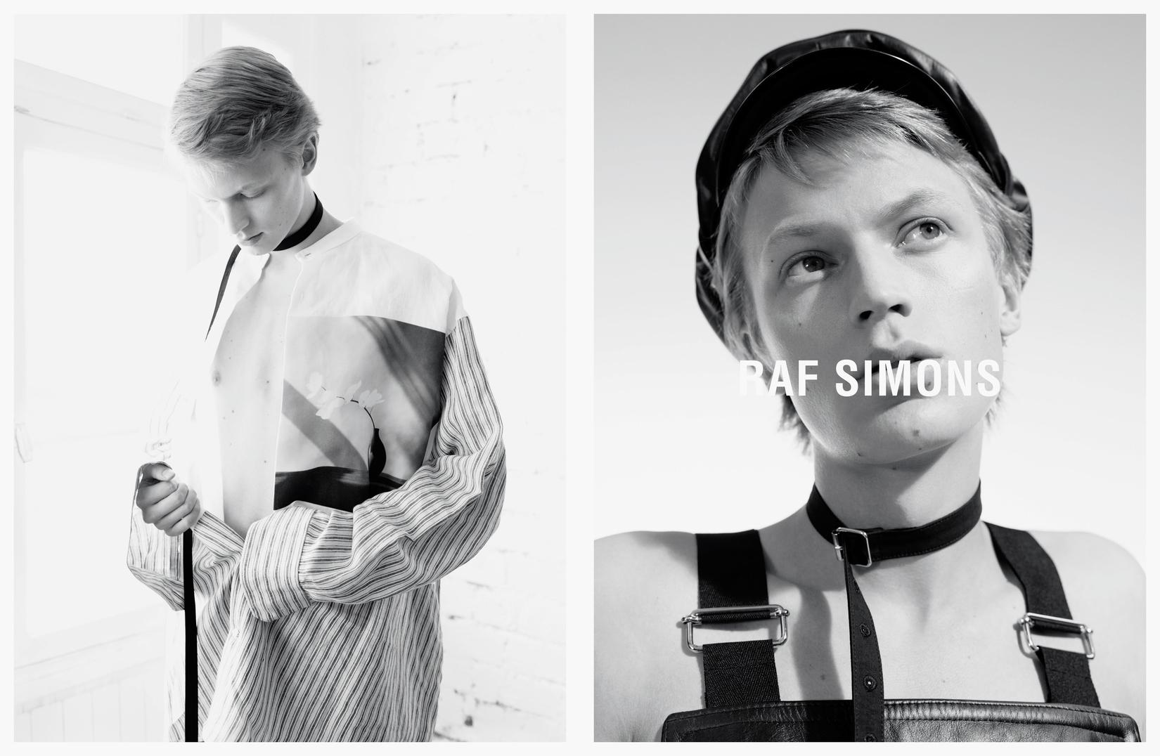 Jonas, Montell, Nikolas, Luca and Baptiste for Raf Simons Spring