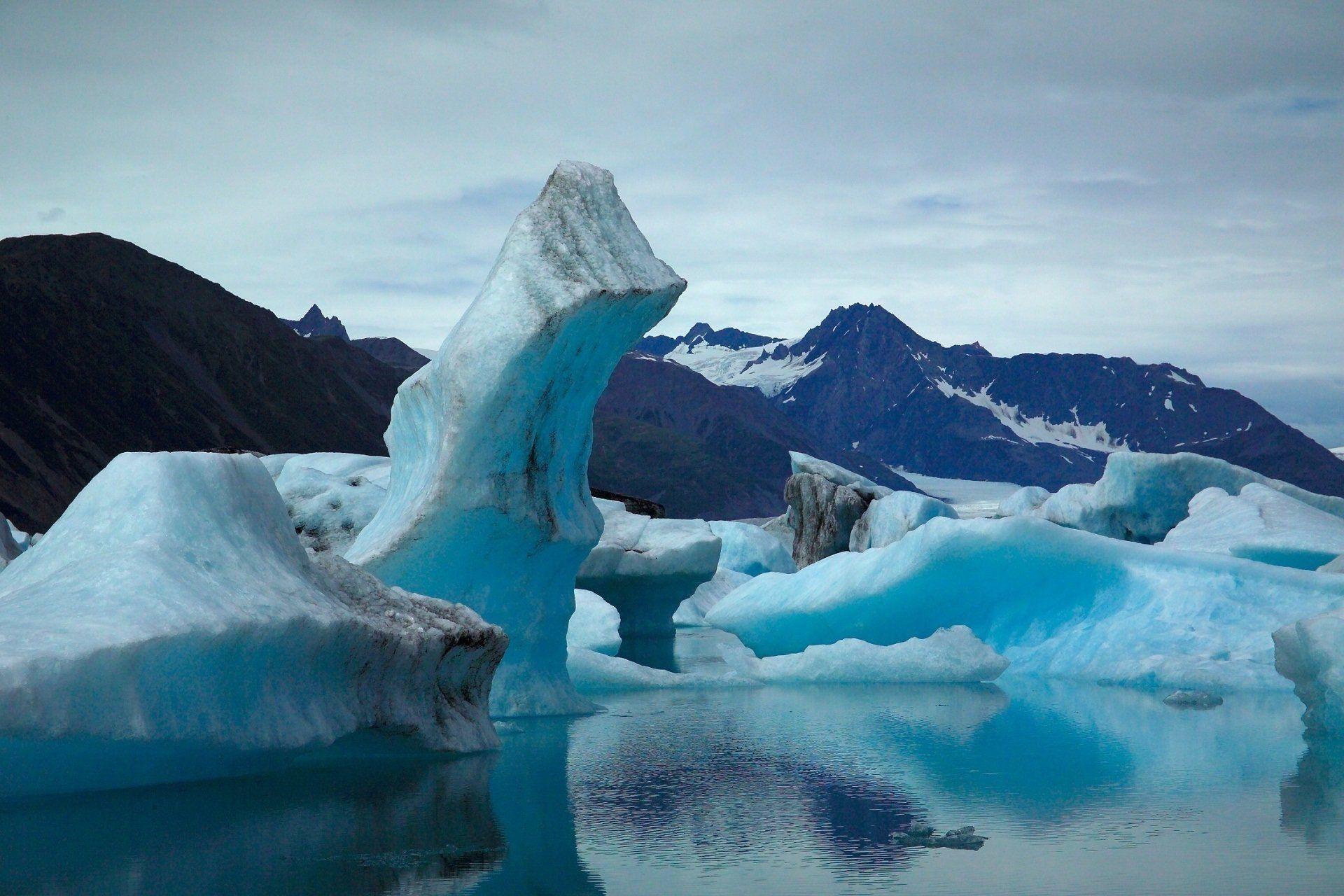 Glacier in Kenai Fjords National Park, Alaska America Full HD