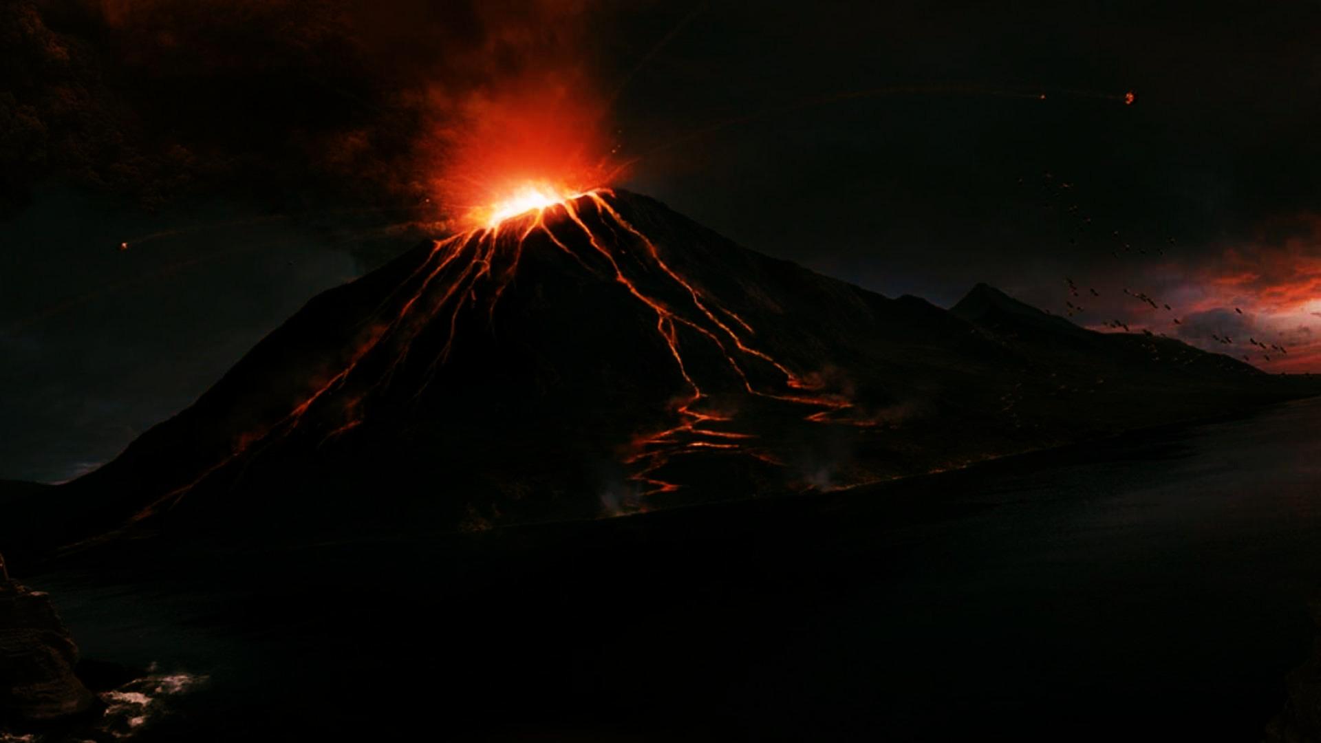 Mount Nyiragongo Night Volcano Wallpapers [] : wallpapers