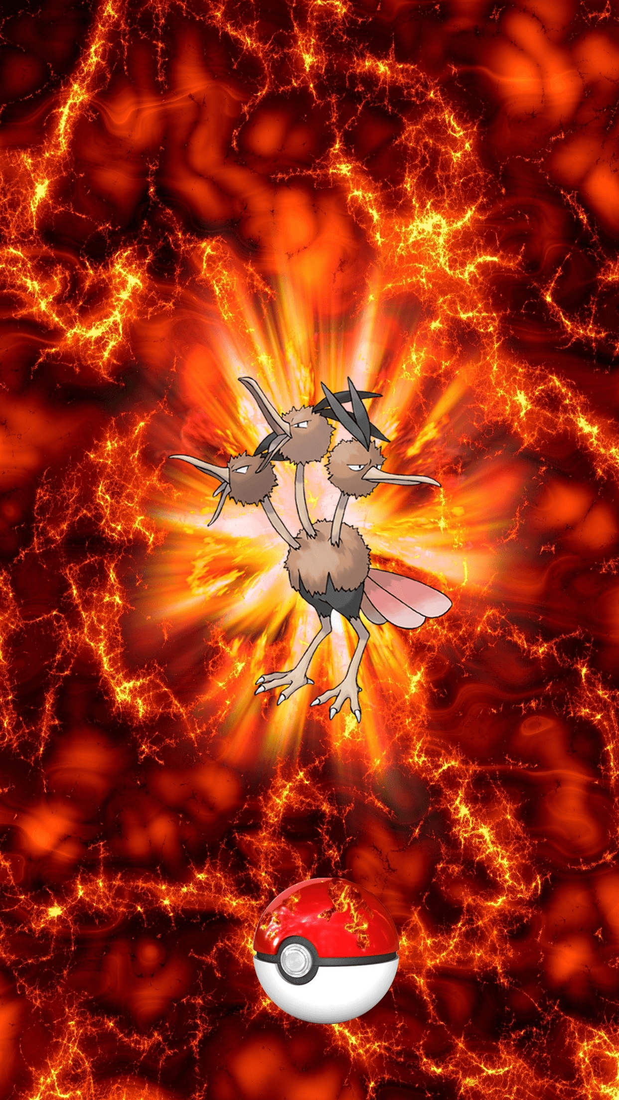 085 Fire Pokeball Dodrio Dodrio Doduo