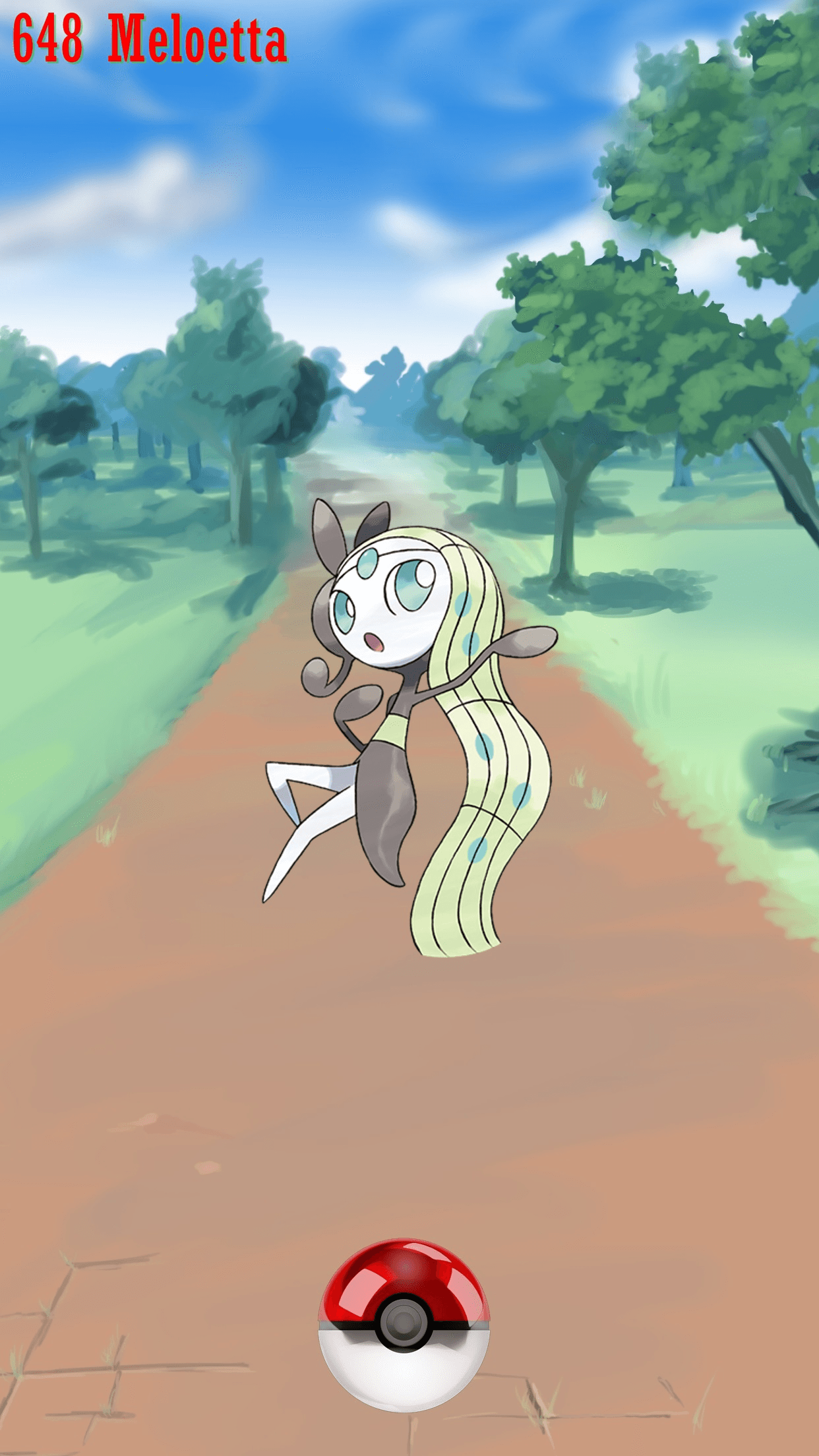 648 Street Pokeball Meloetta