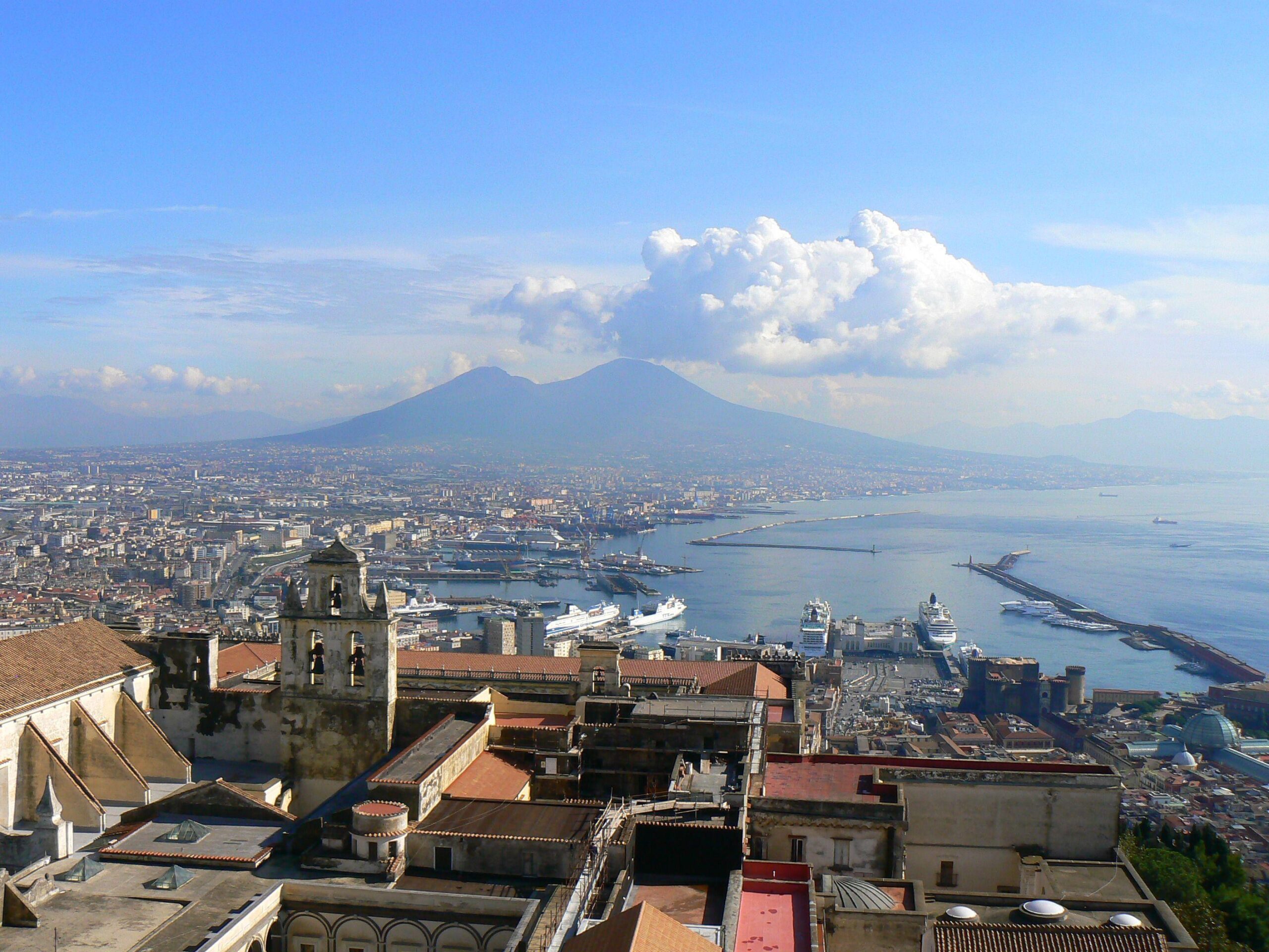 Clouds over the city of Naples, Italy wallpapers and image