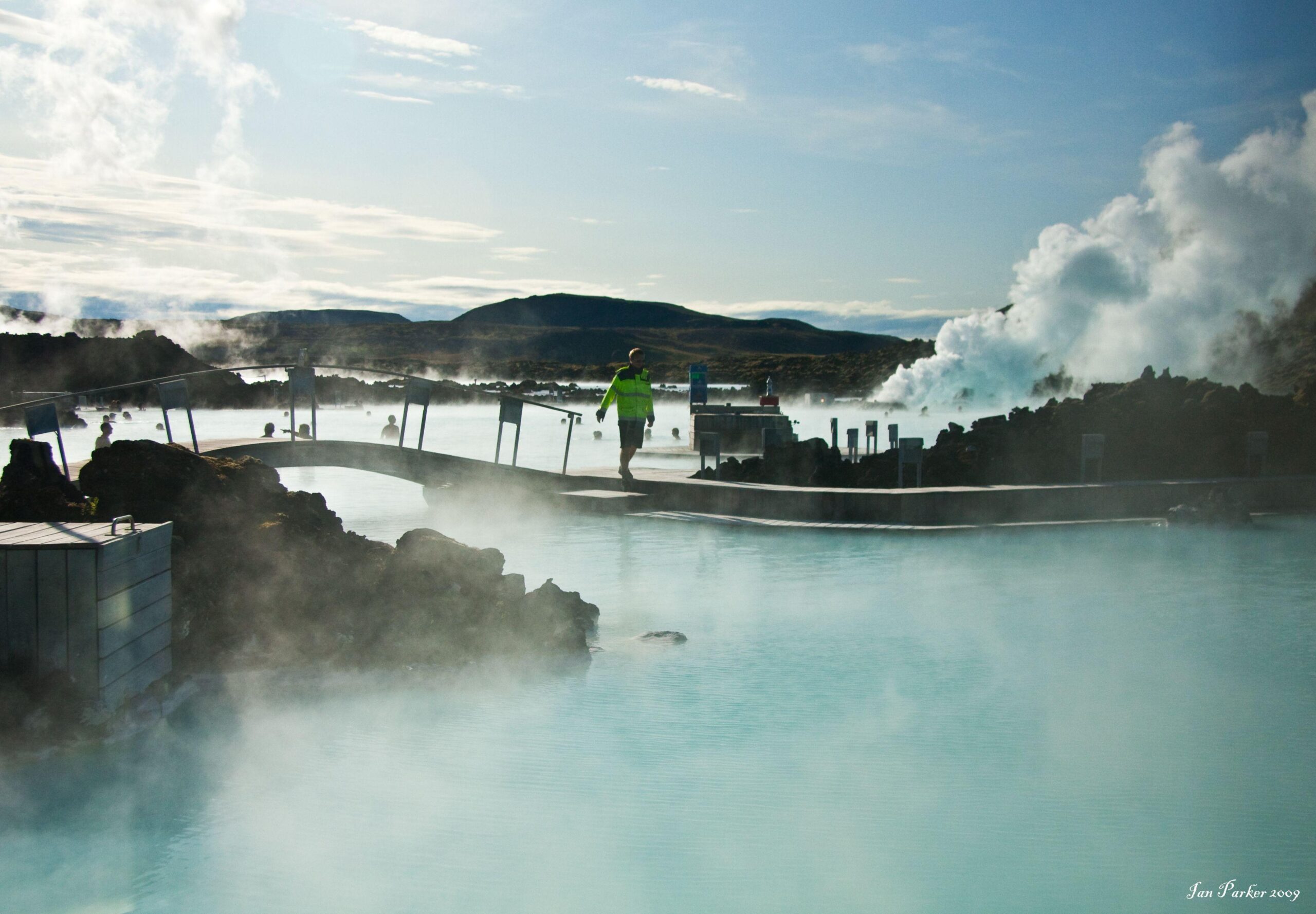 Iceland Blue Lagoon Wint HD Wallpaper, Backgrounds Image