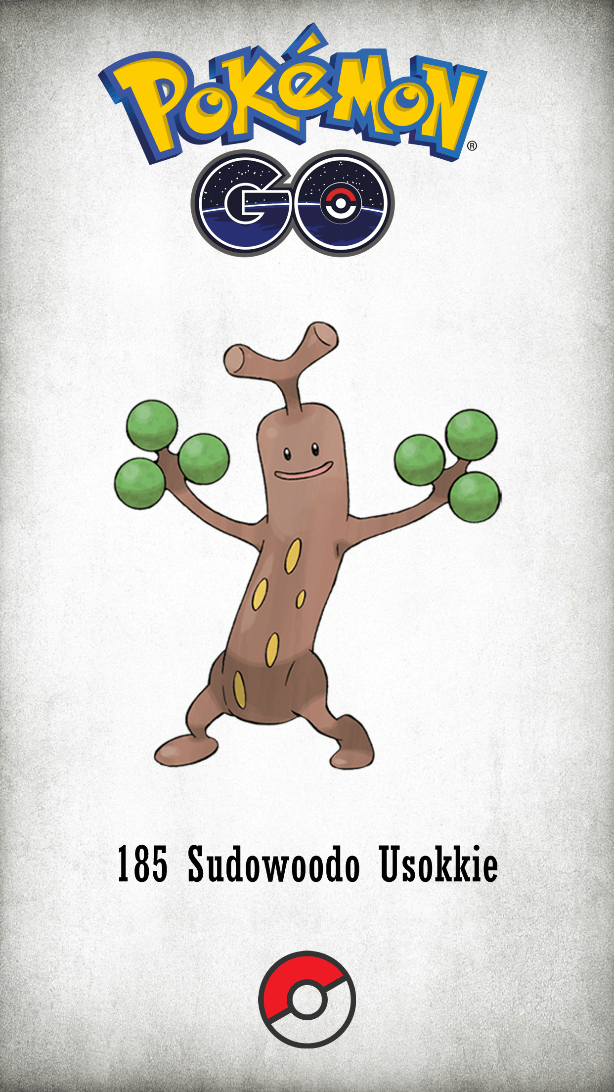 185 Character Sudowoodo Usokkie