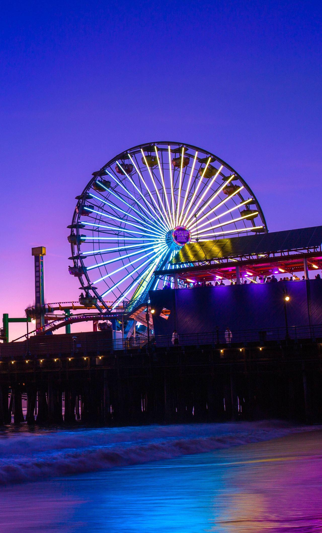 Santa Monica Pier 5k iPhone 6+ HD 4k Wallpapers, Image