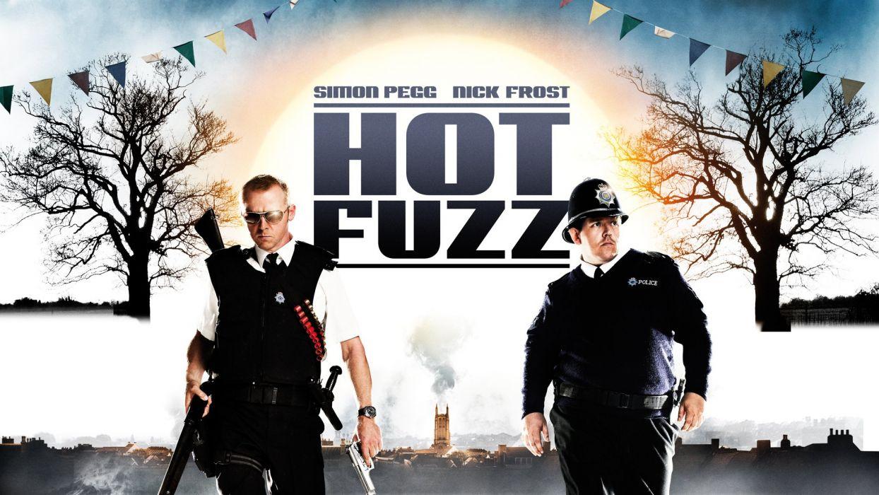 HOT FUZZ comedy crime police parody wallpapers